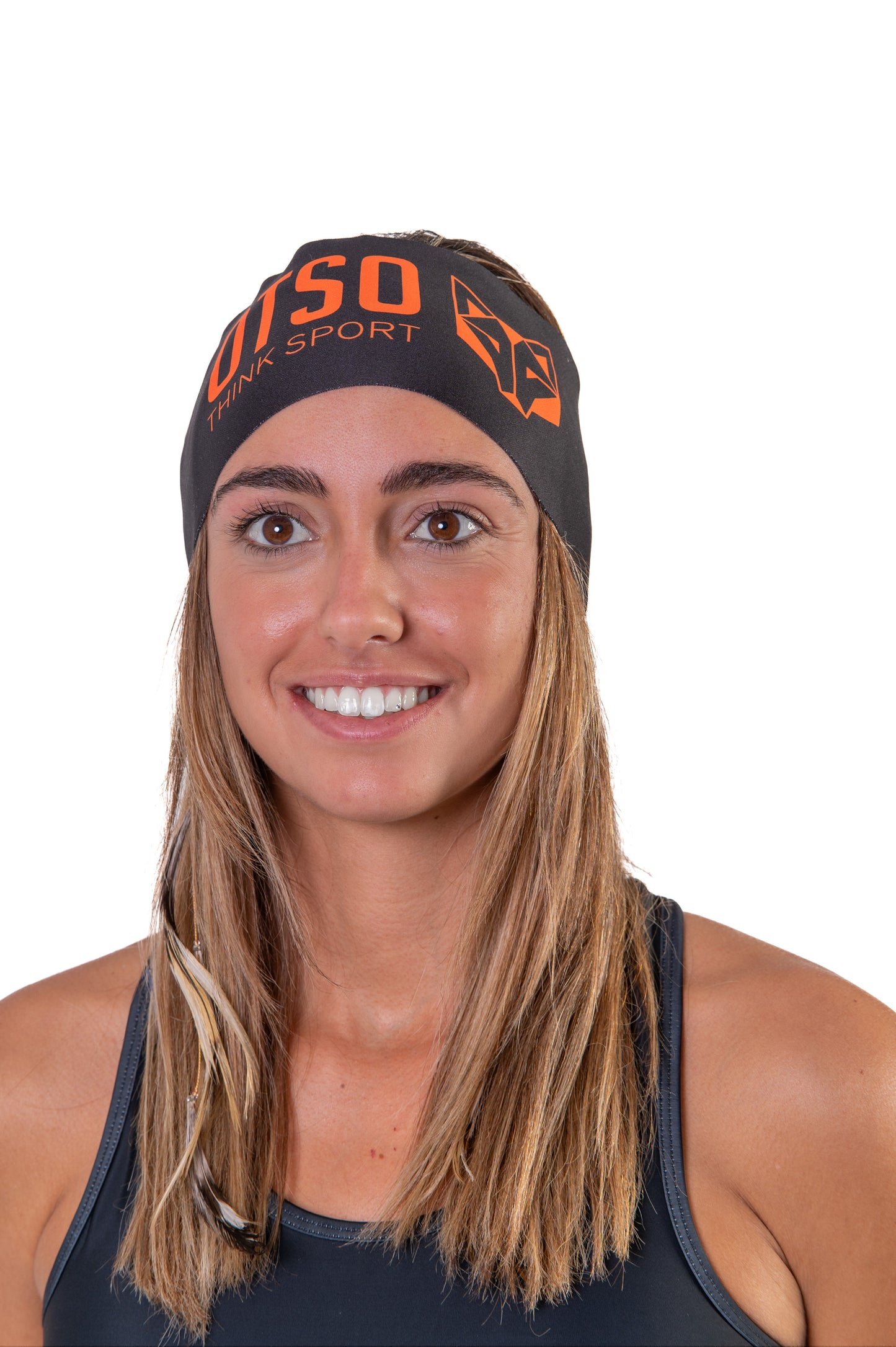 Cinta de cabeza - OTSO Sport Black / Fluo Orange