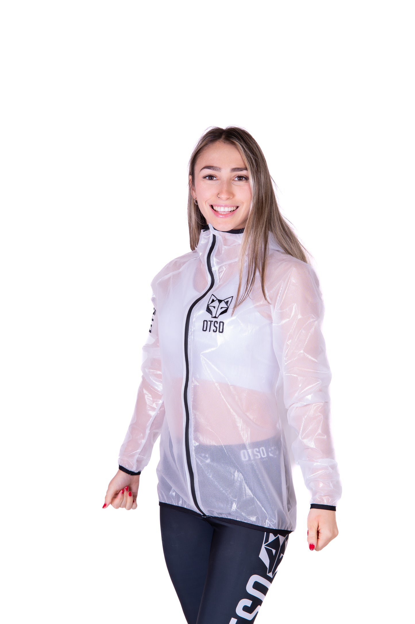 Waterproof Jacket - White & Black