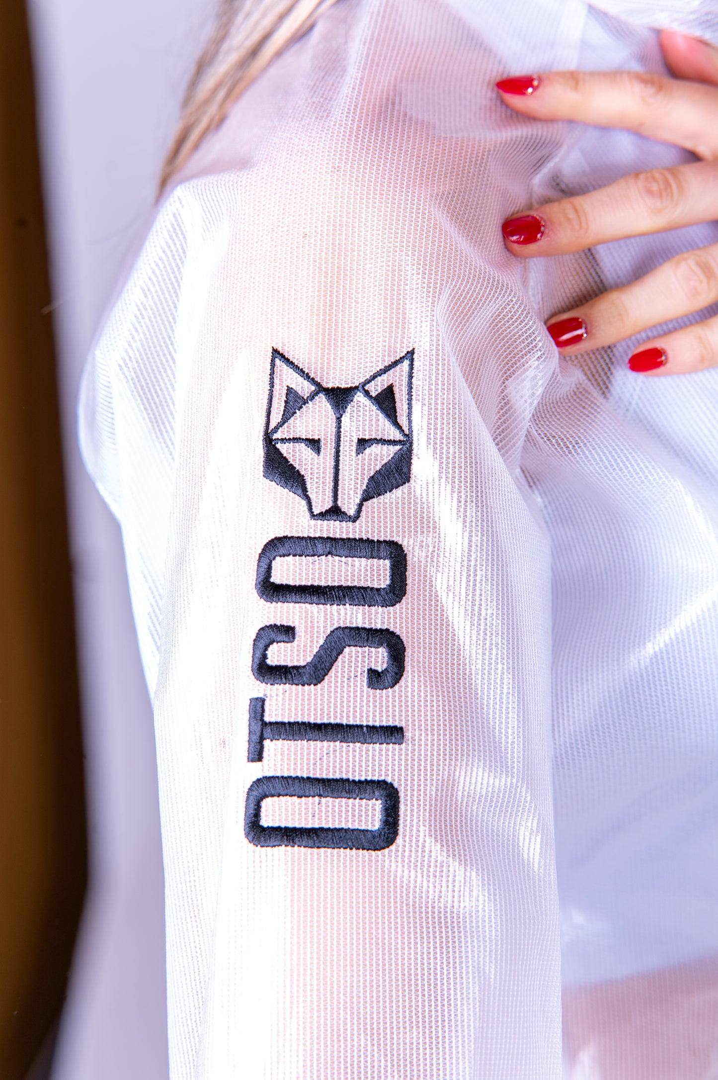 Waterproof Jacket - White & Black