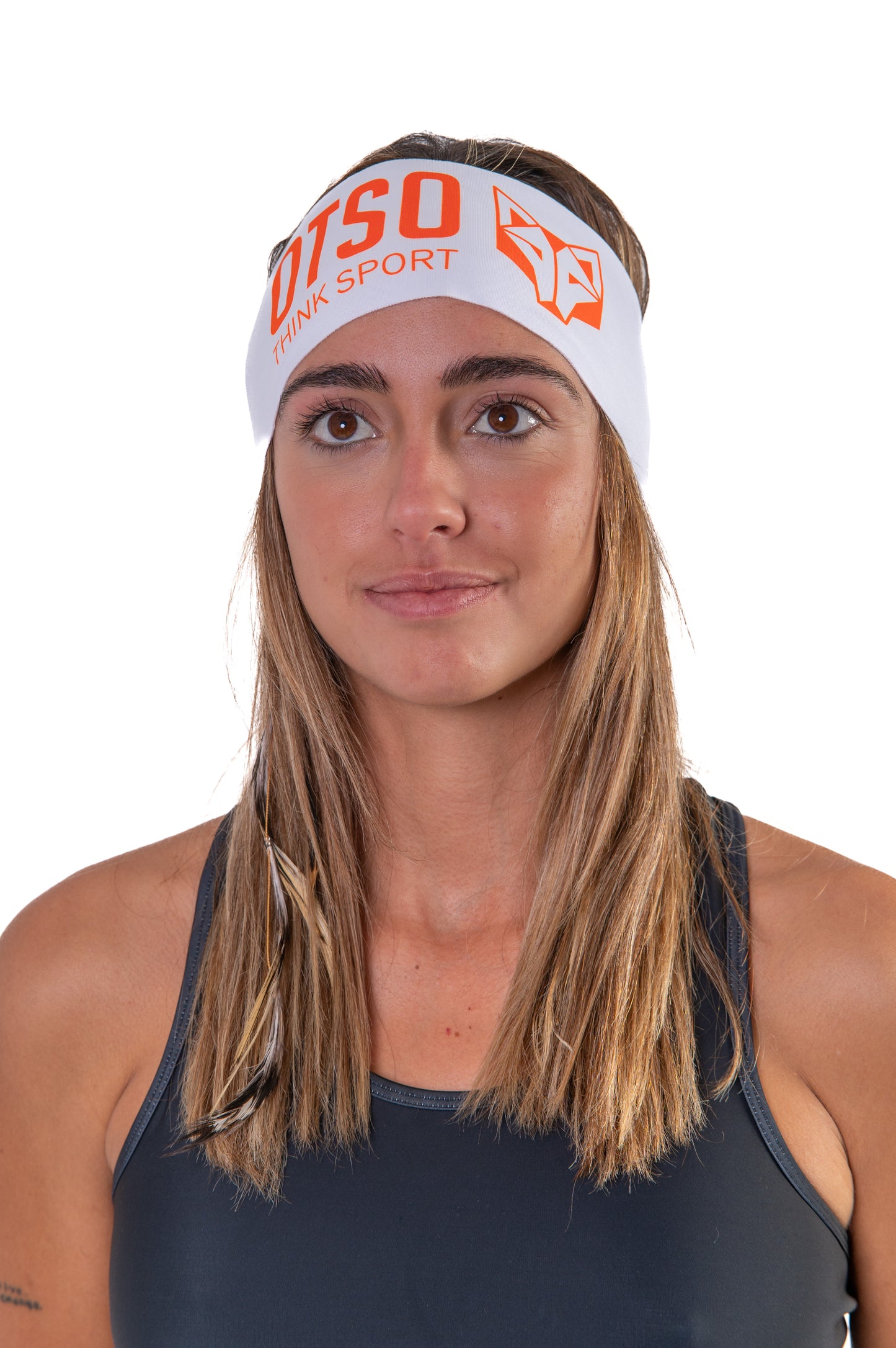 Cinta de cabeza - OTSO Sport White / Fluo Orange