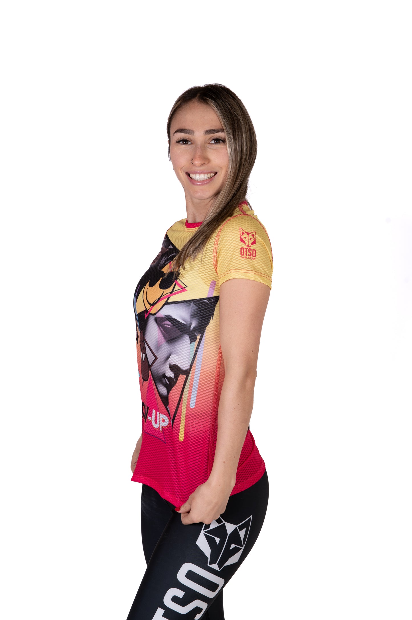 Camiseta manga corta mujer - Emoji Glow-Up (Outlet)
