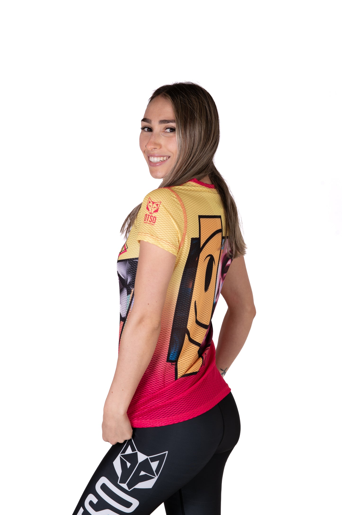 Camiseta manga corta mujer - Emoji Glow-Up (Outlet)