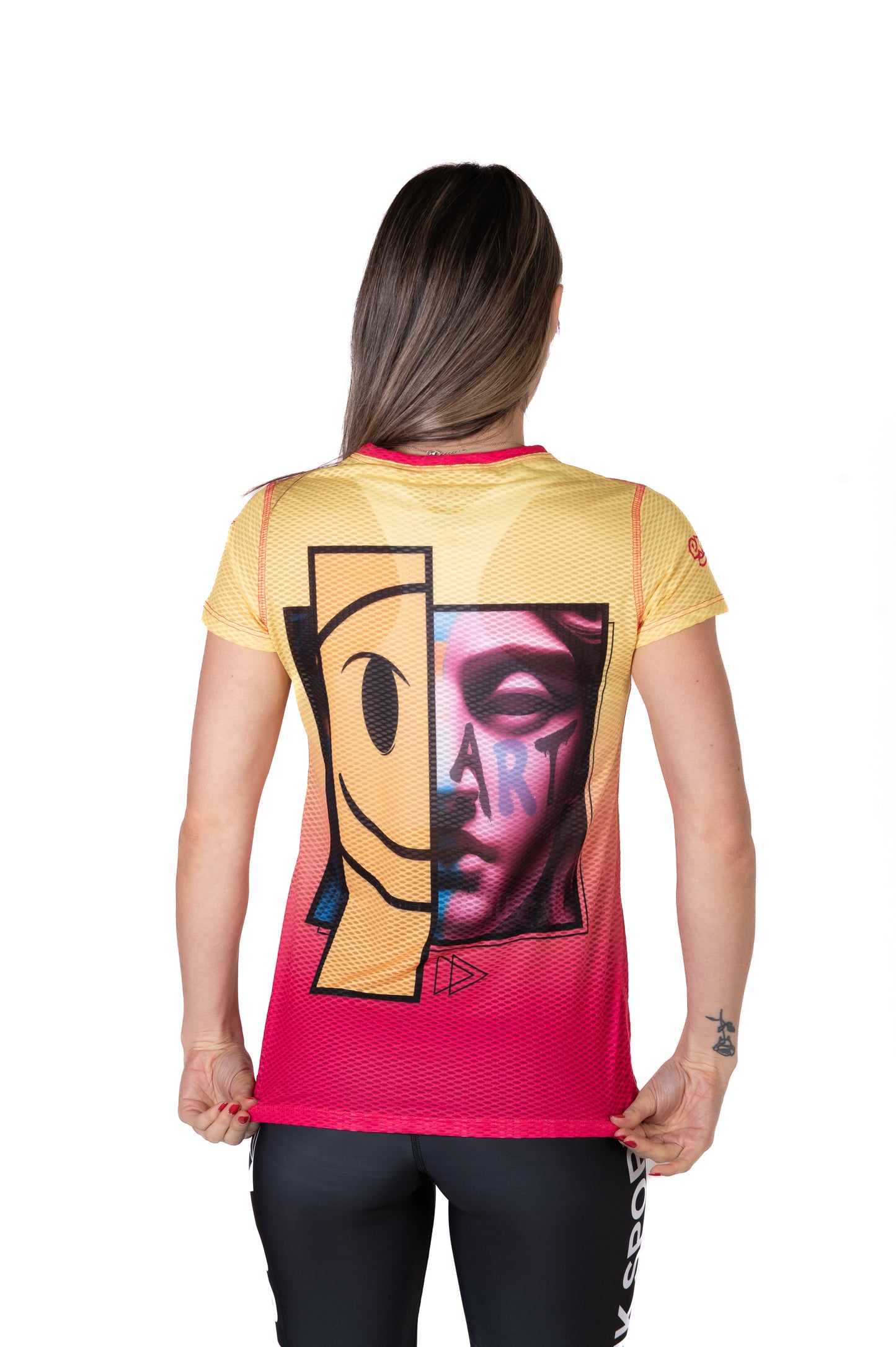 Camiseta manga corta mujer - Emoji Glow-Up (Outlet)