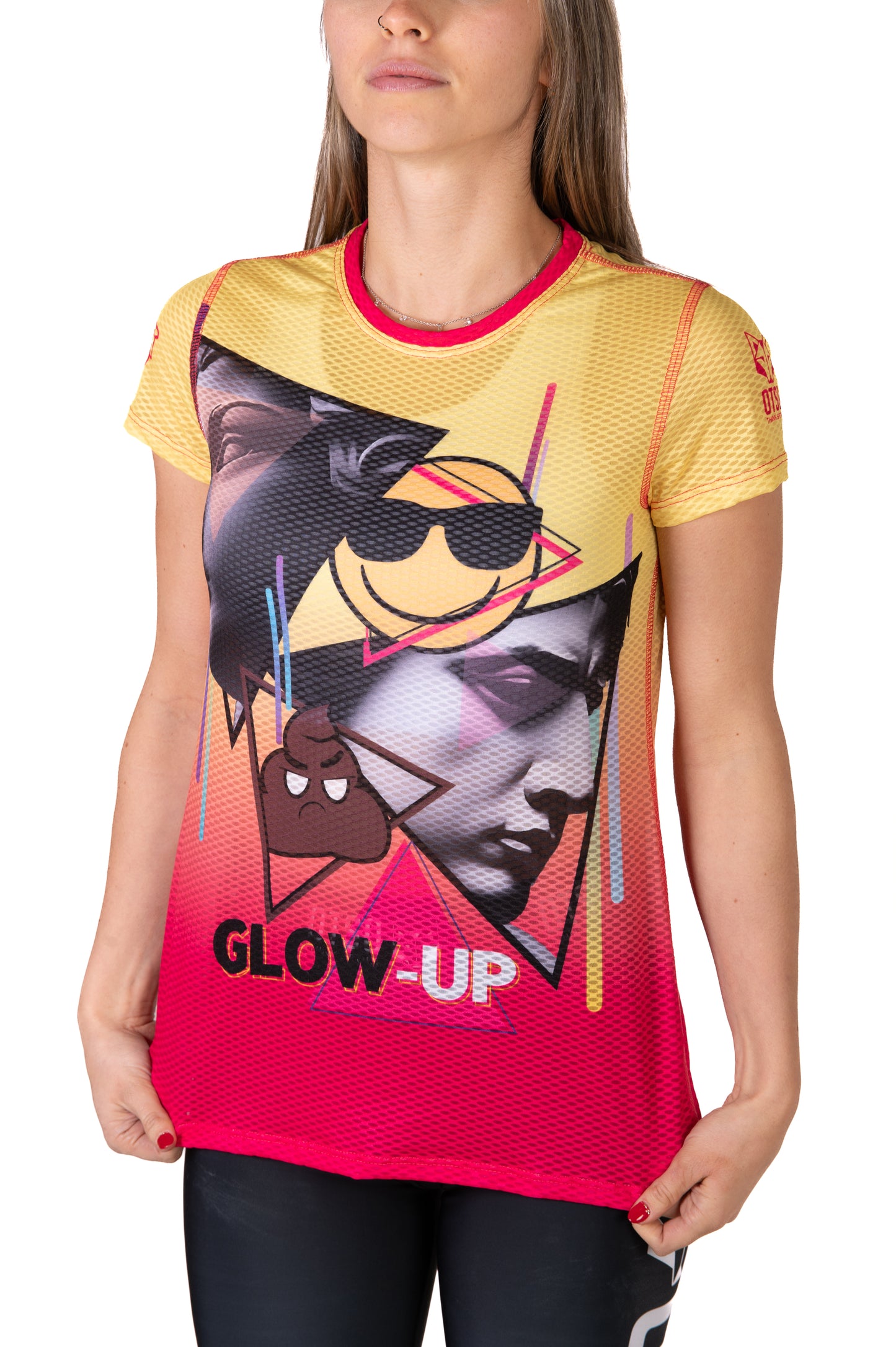 Camiseta manga corta mujer - Emoji Glow-Up (Outlet)