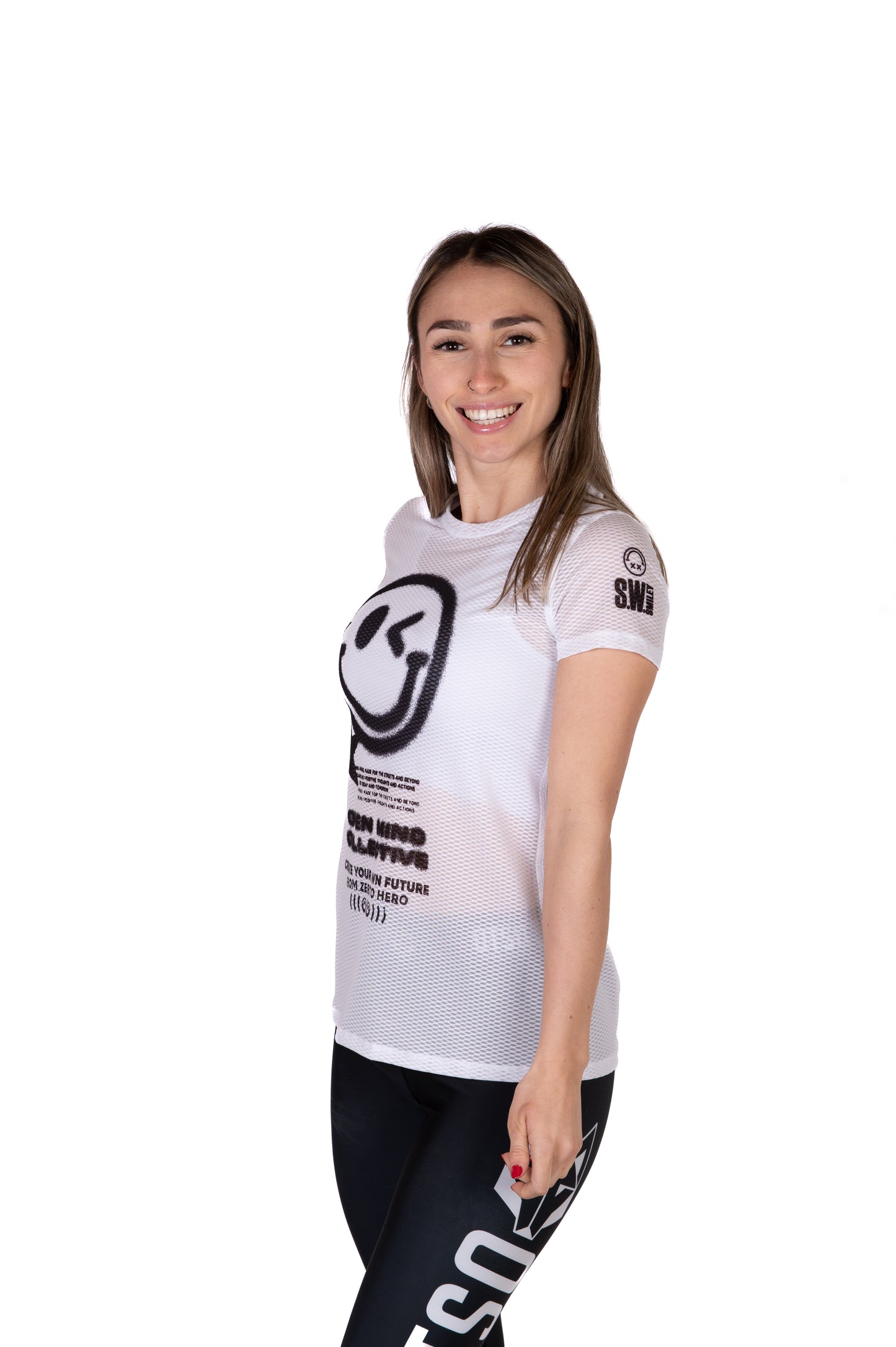 Women's short sleeve t-shirt - S.W.Smiley Airbrushed Infinity