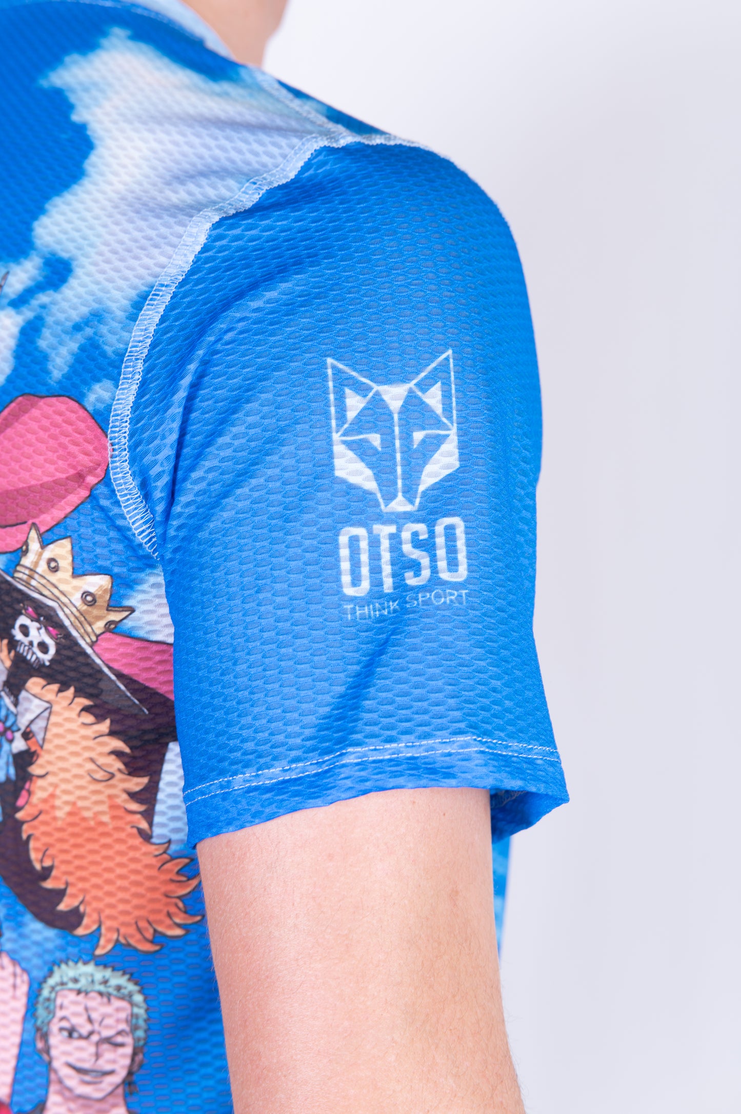 T-shirt manches courtes homme - One piece fishman luffy and the crew blue