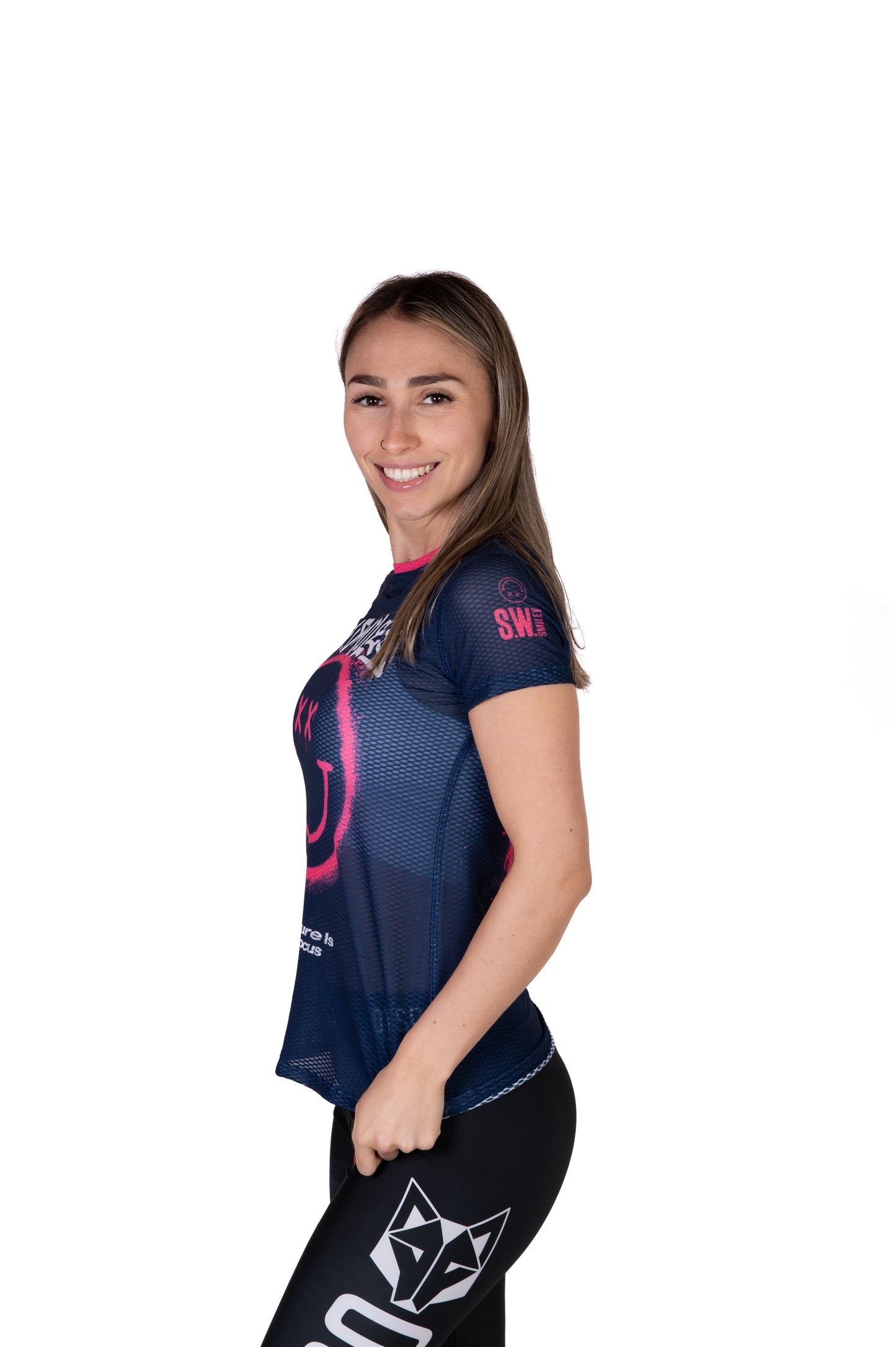 Women's short sleeve t-shirt - S.W.Smiley Graffiti