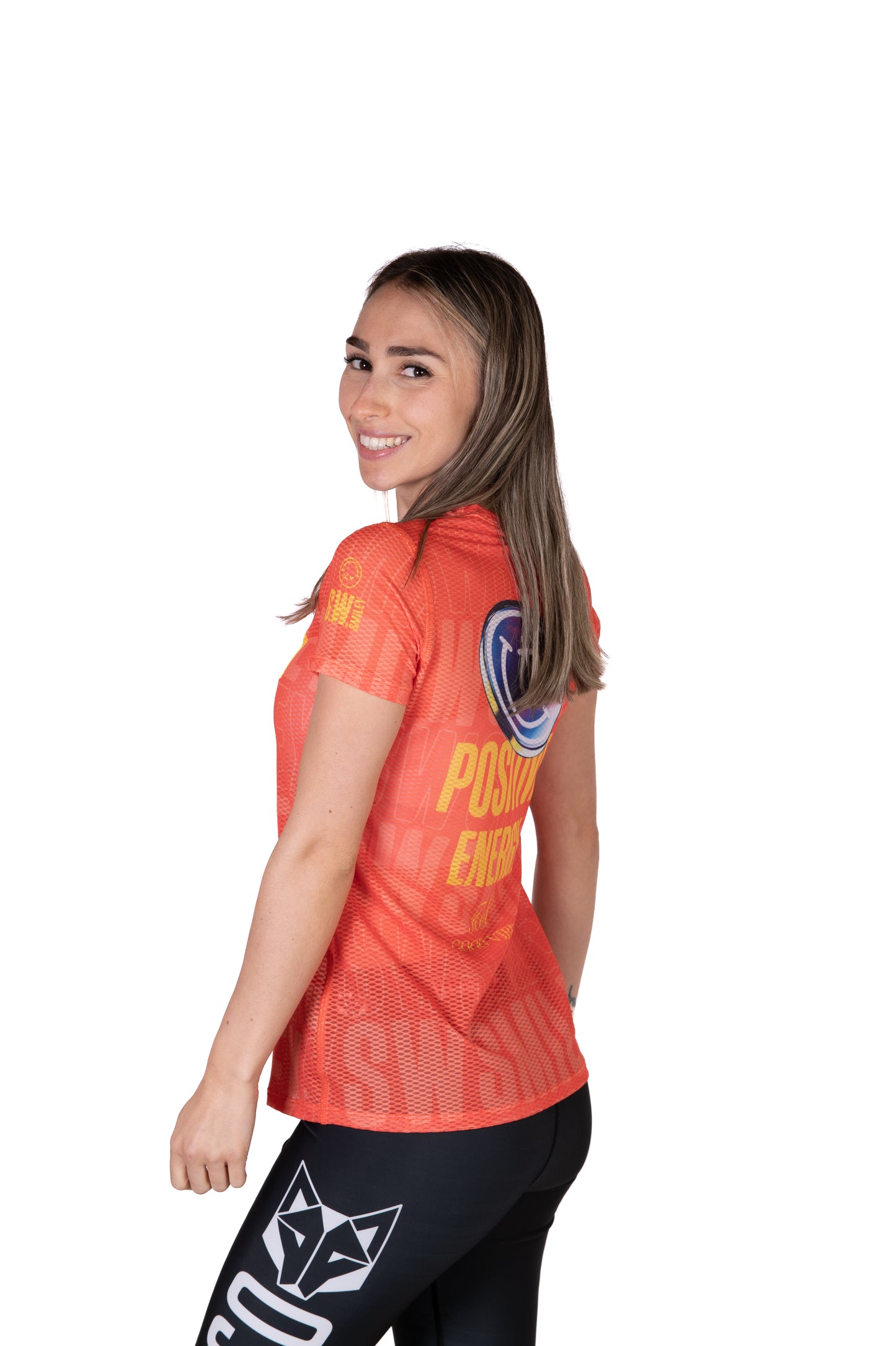 Camiseta de manga curta para mulher - S.W.Smiley Sensoral Shimmer