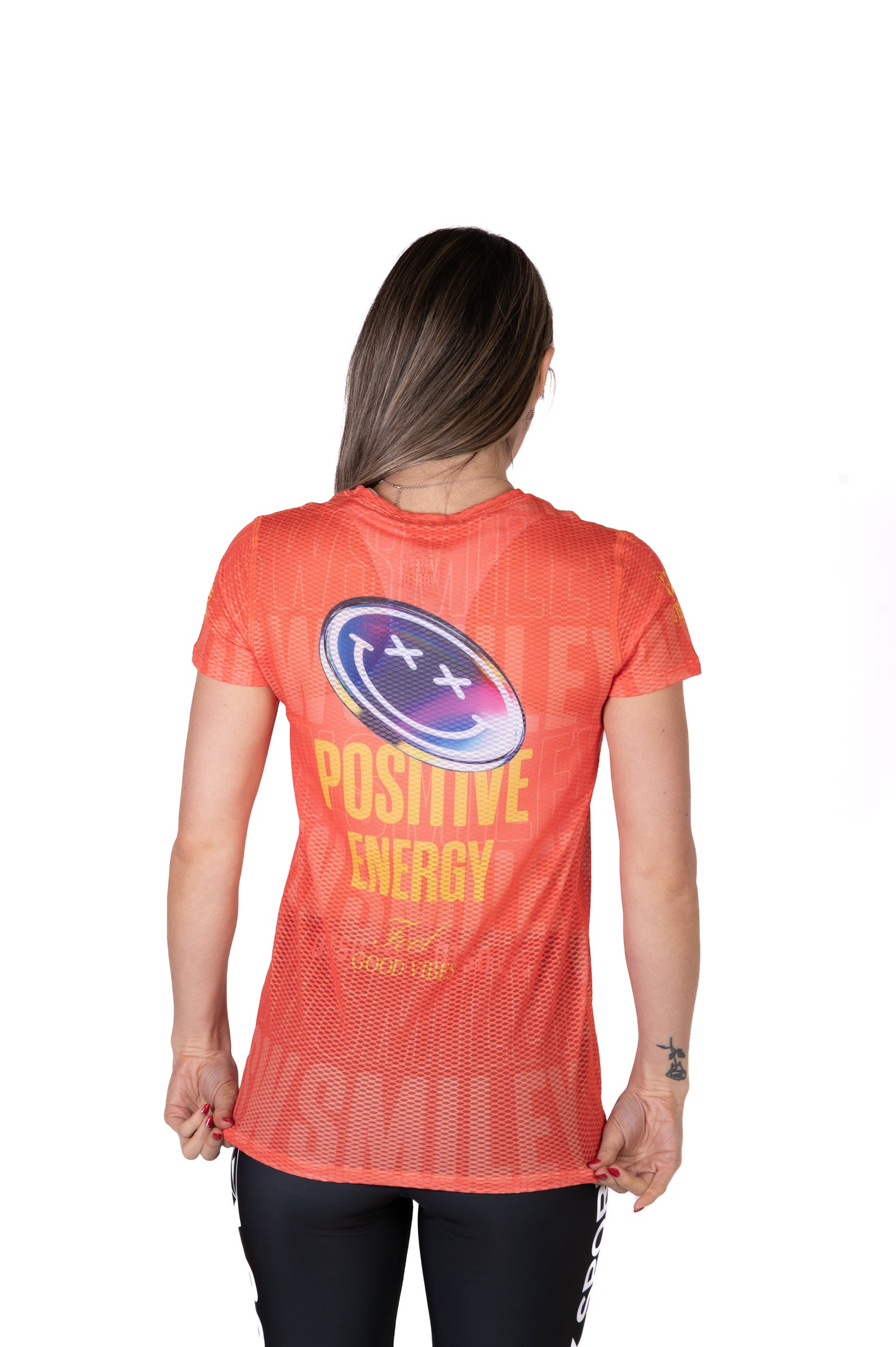 Camiseta de manga curta para mulher - S.W.Smiley Sensoral Shimmer
