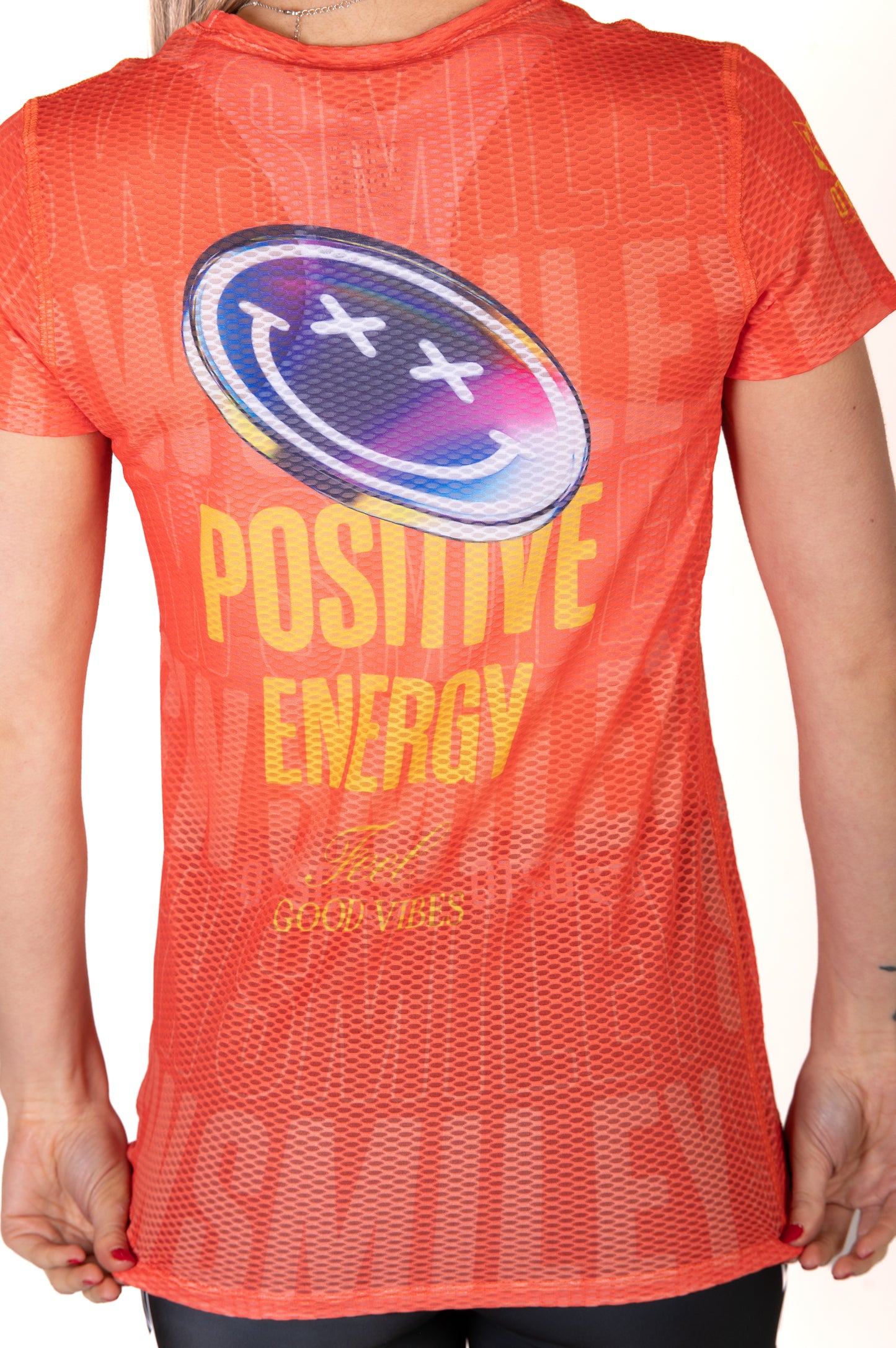 Camiseta de manga curta para mulher - S.W.Smiley Sensoral Shimmer