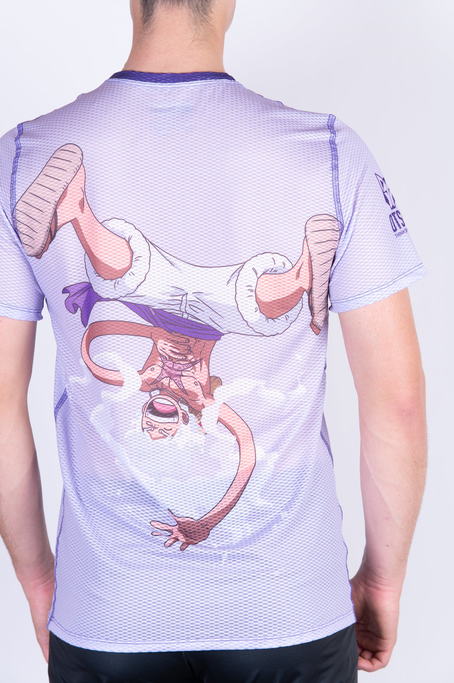 T-shirt de manga curta para homem - One piece egghead luffy and the crew pink