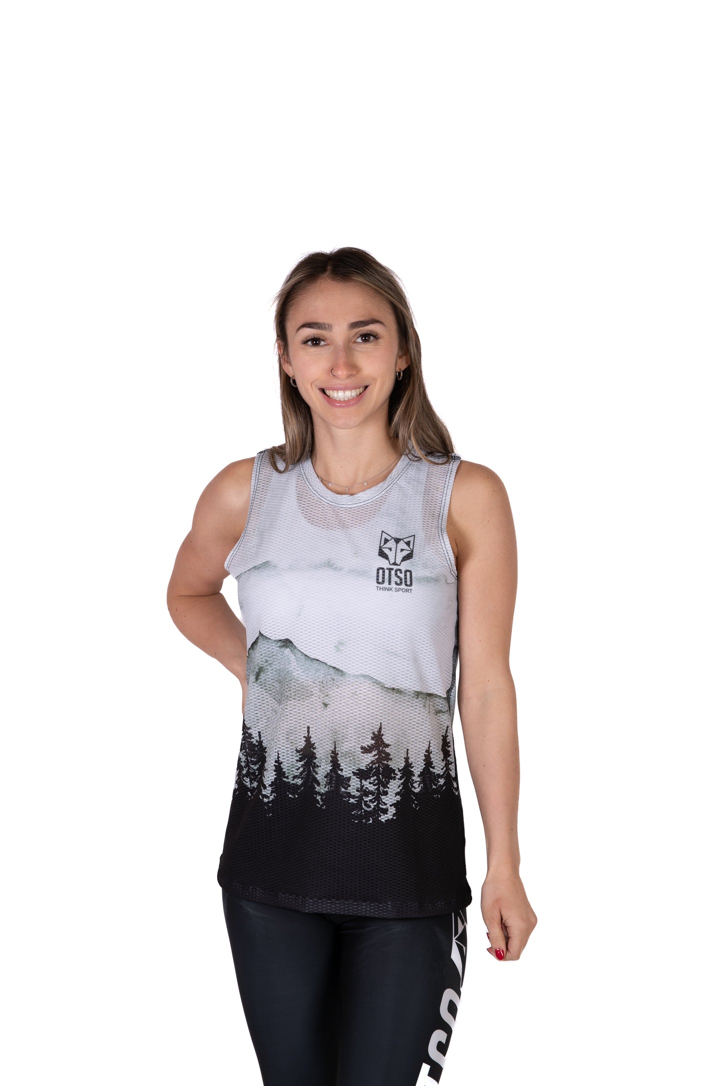 Women's sleeveless shirt - Green Forest