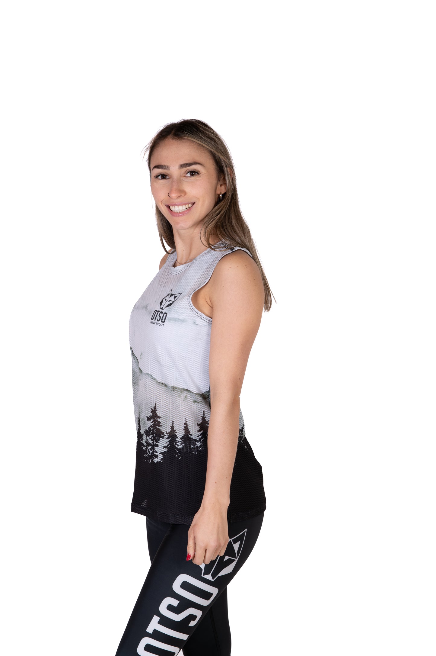 Women's sleeveless shirt - Green Forest