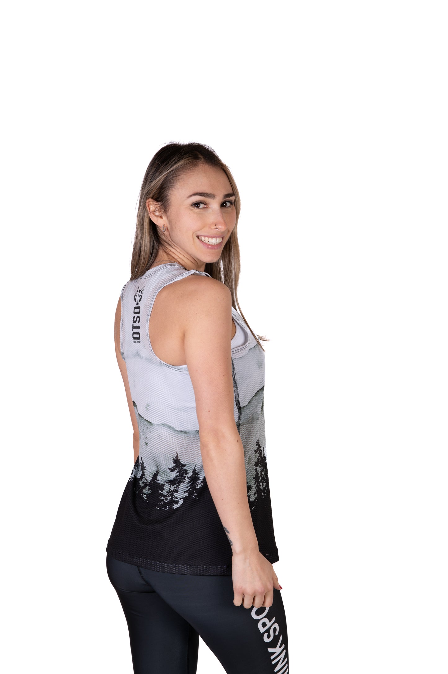 Women's sleeveless shirt - Green Forest
