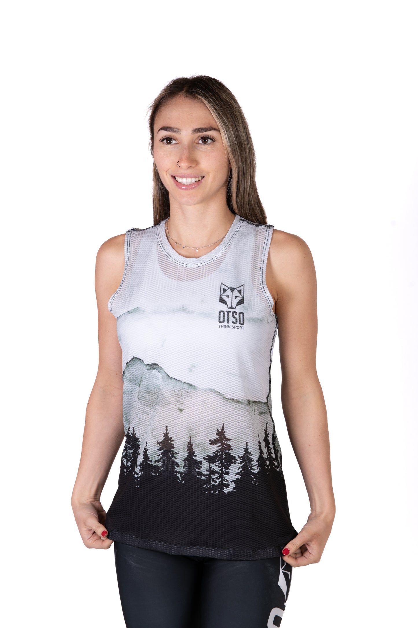 Women's sleeveless shirt - Green Forest