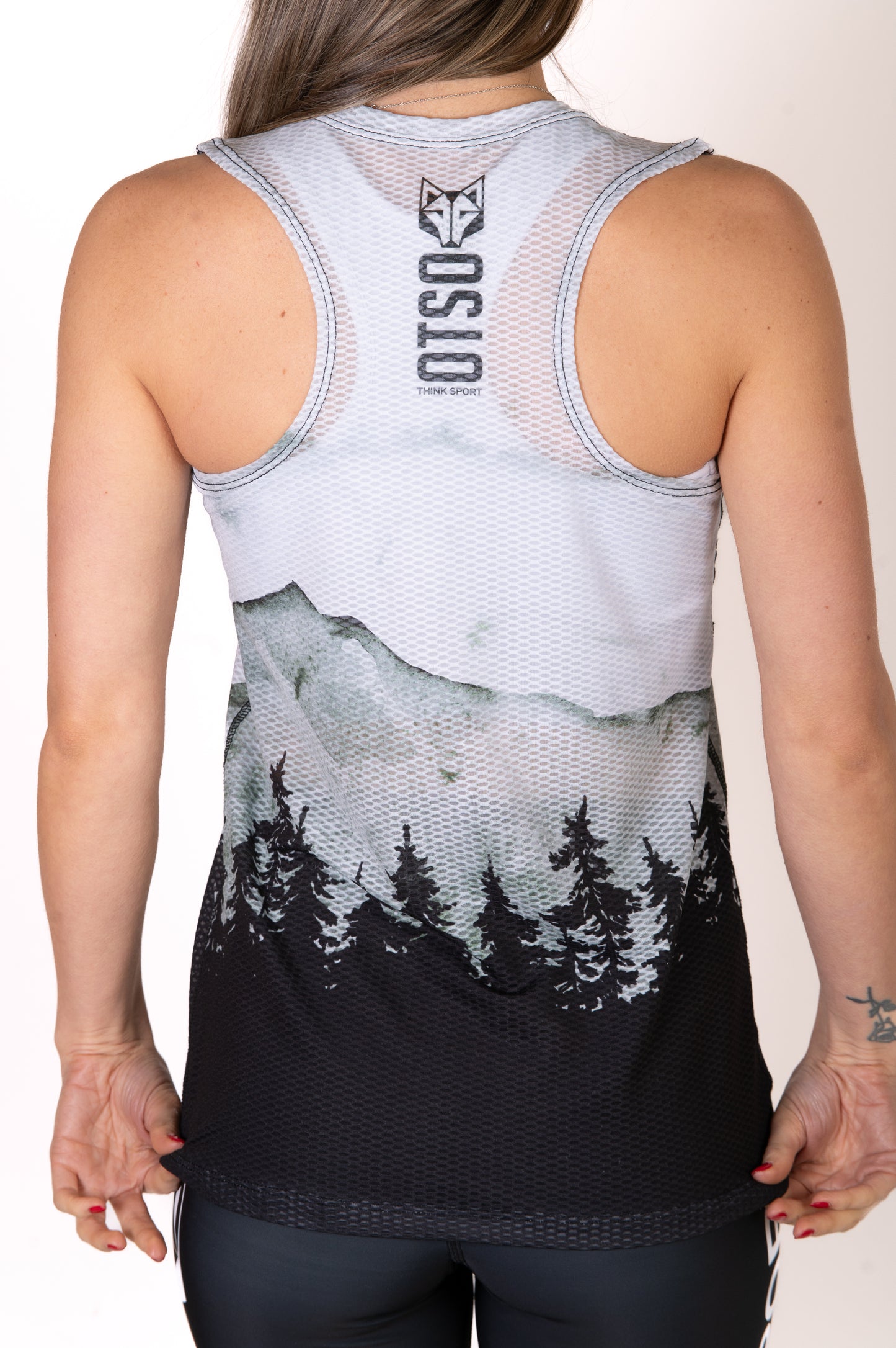 Women's sleeveless shirt - Green Forest
