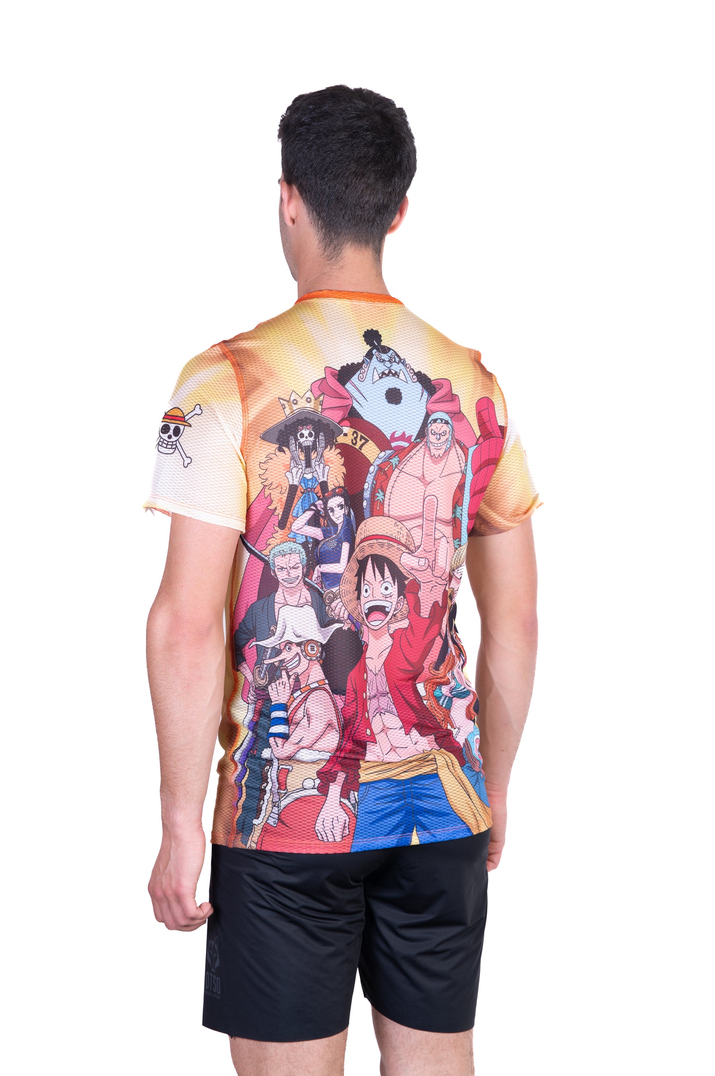 T-shirt manches courtes homme - One piece fishman straw hat crew yellow