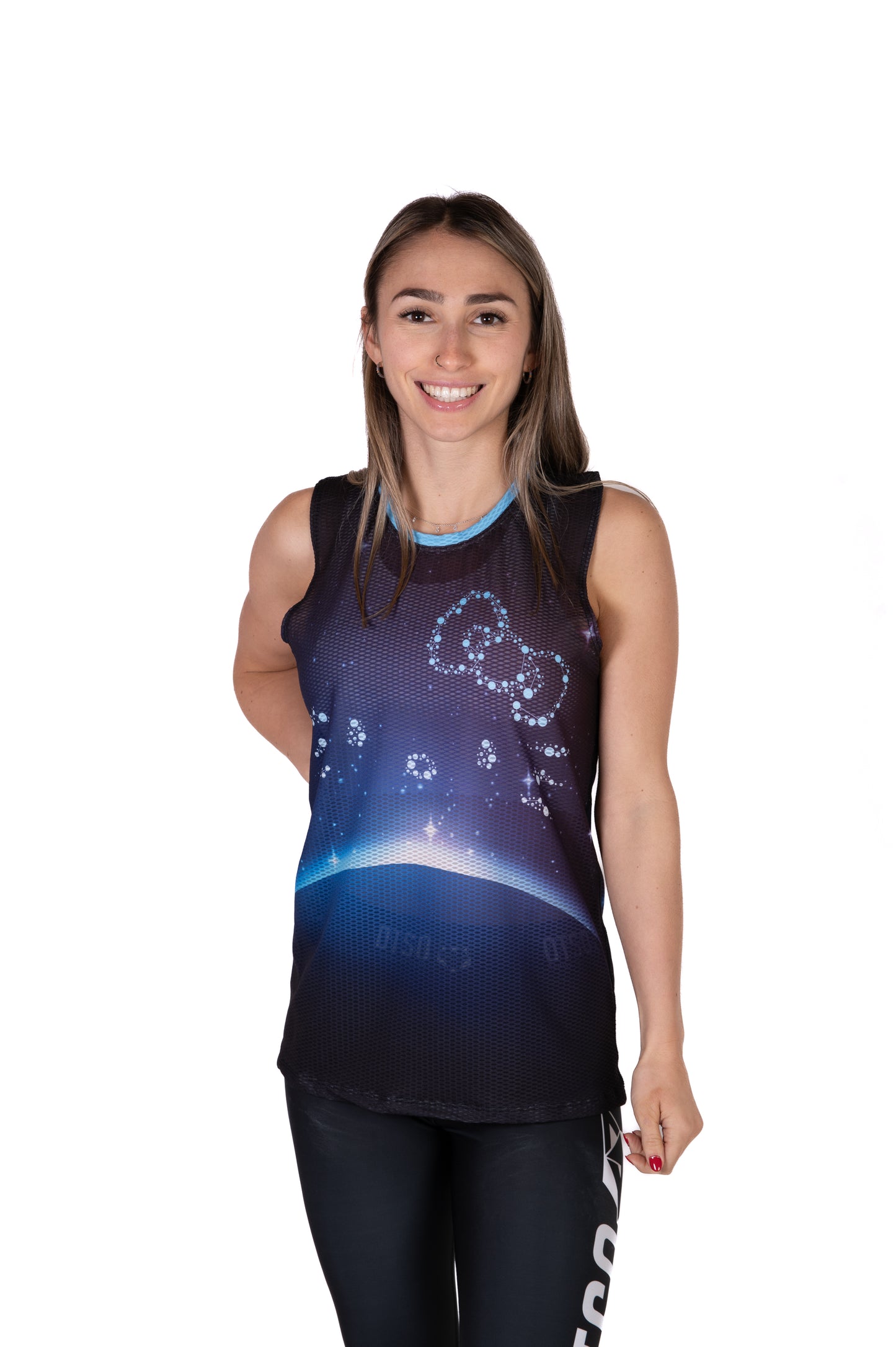 T-shirt senza maniche per bambina e donna - Hello Kitty Galaxy