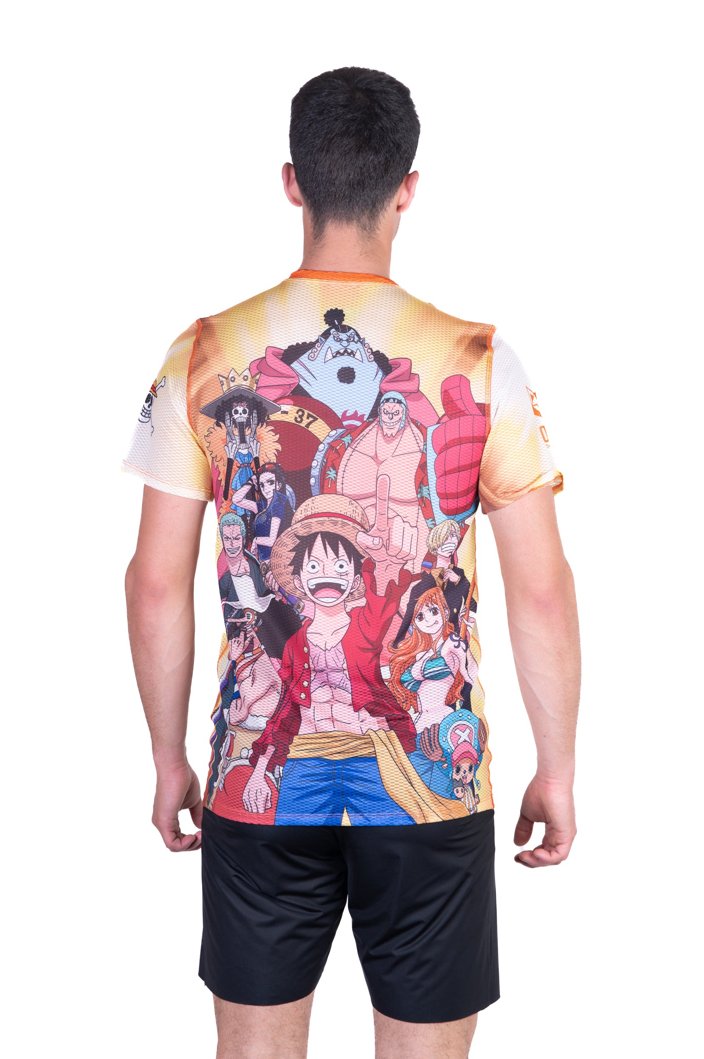 T-shirt manches courtes homme - One piece fishman straw hat crew yellow