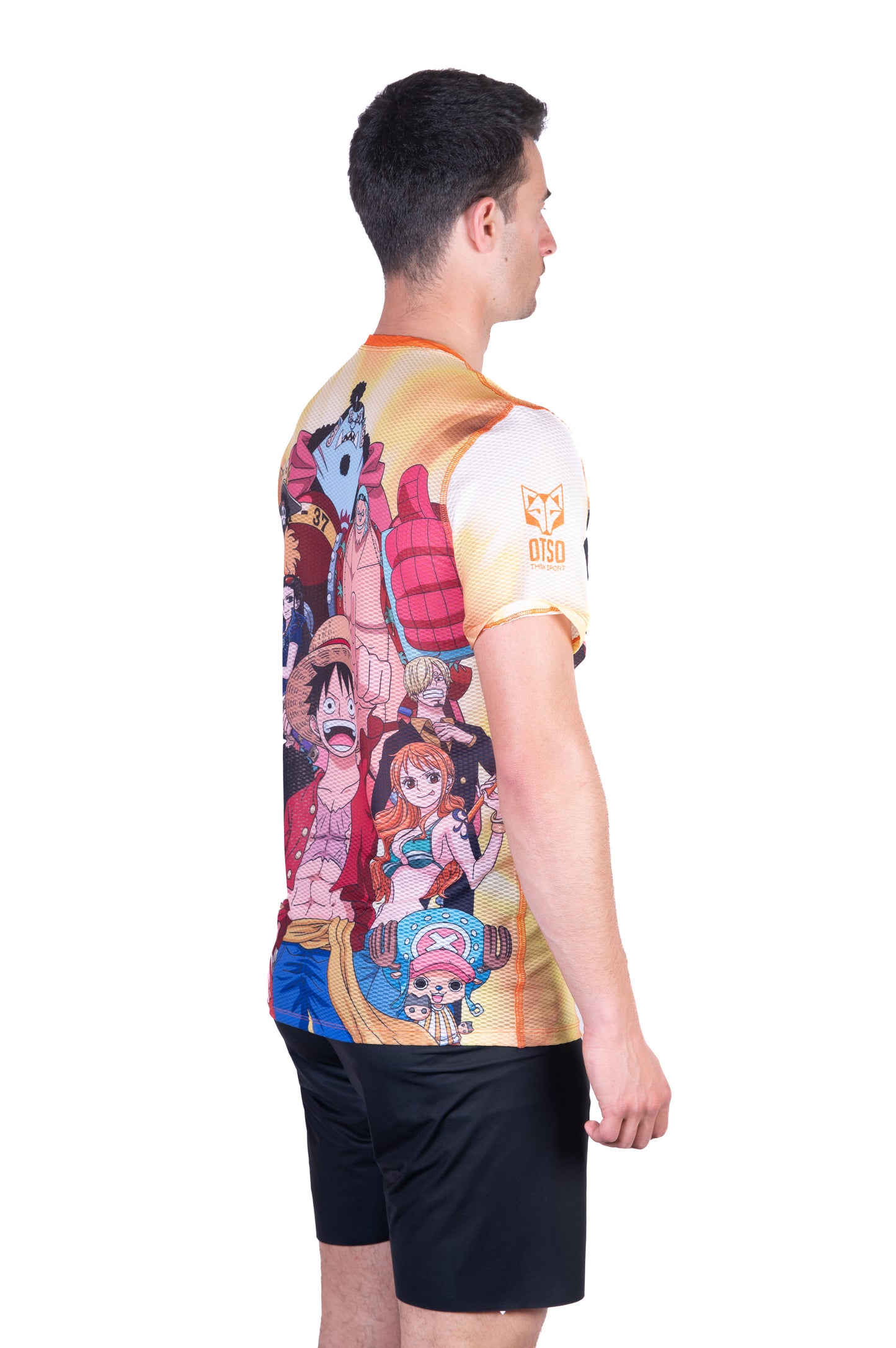 T-shirt manches courtes homme - One piece fishman straw hat crew yellow