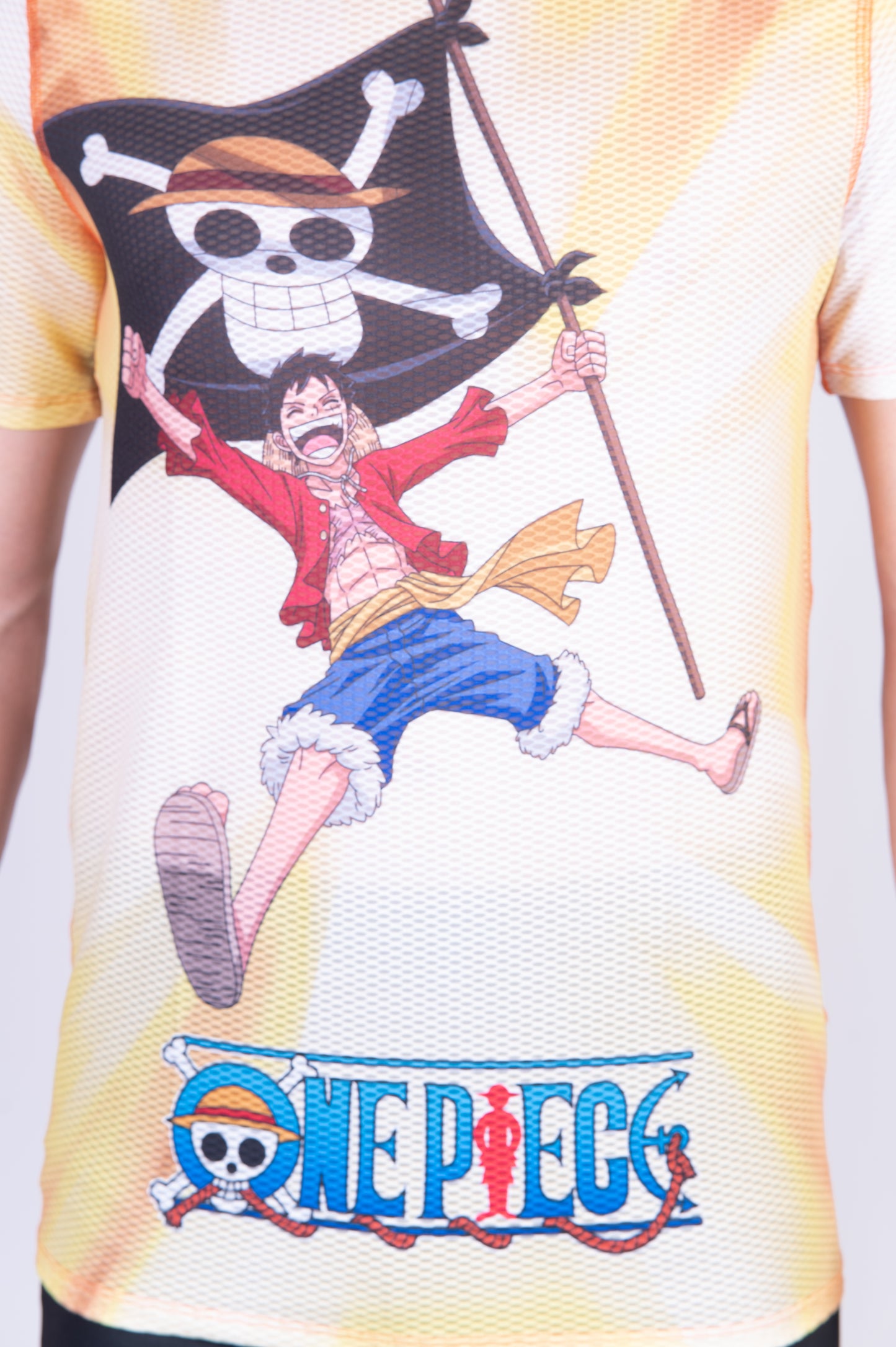 T-shirt manches courtes homme - One piece fishman straw hat crew yellow