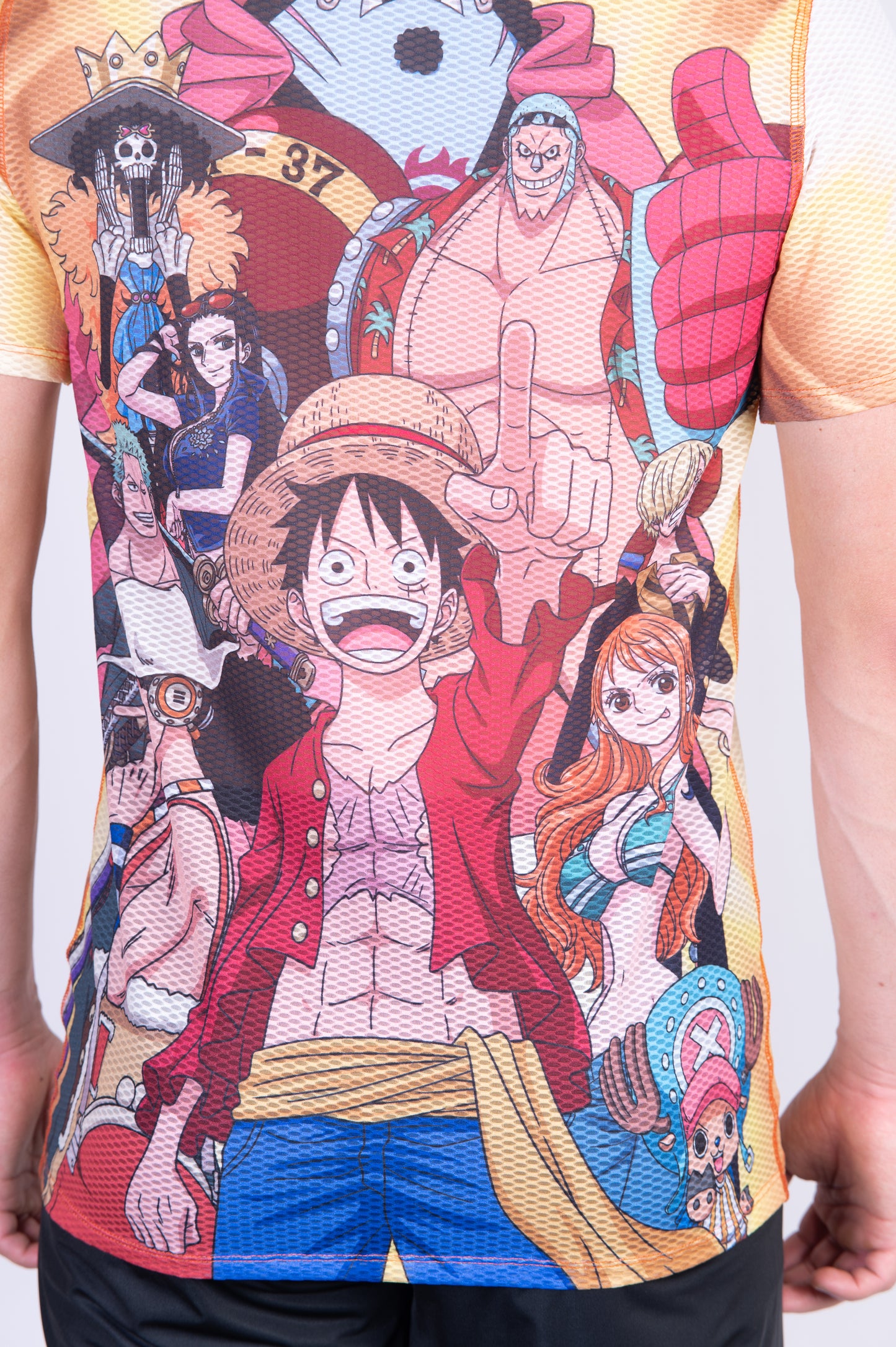 T-shirt manches courtes homme - One piece fishman straw hat crew yellow