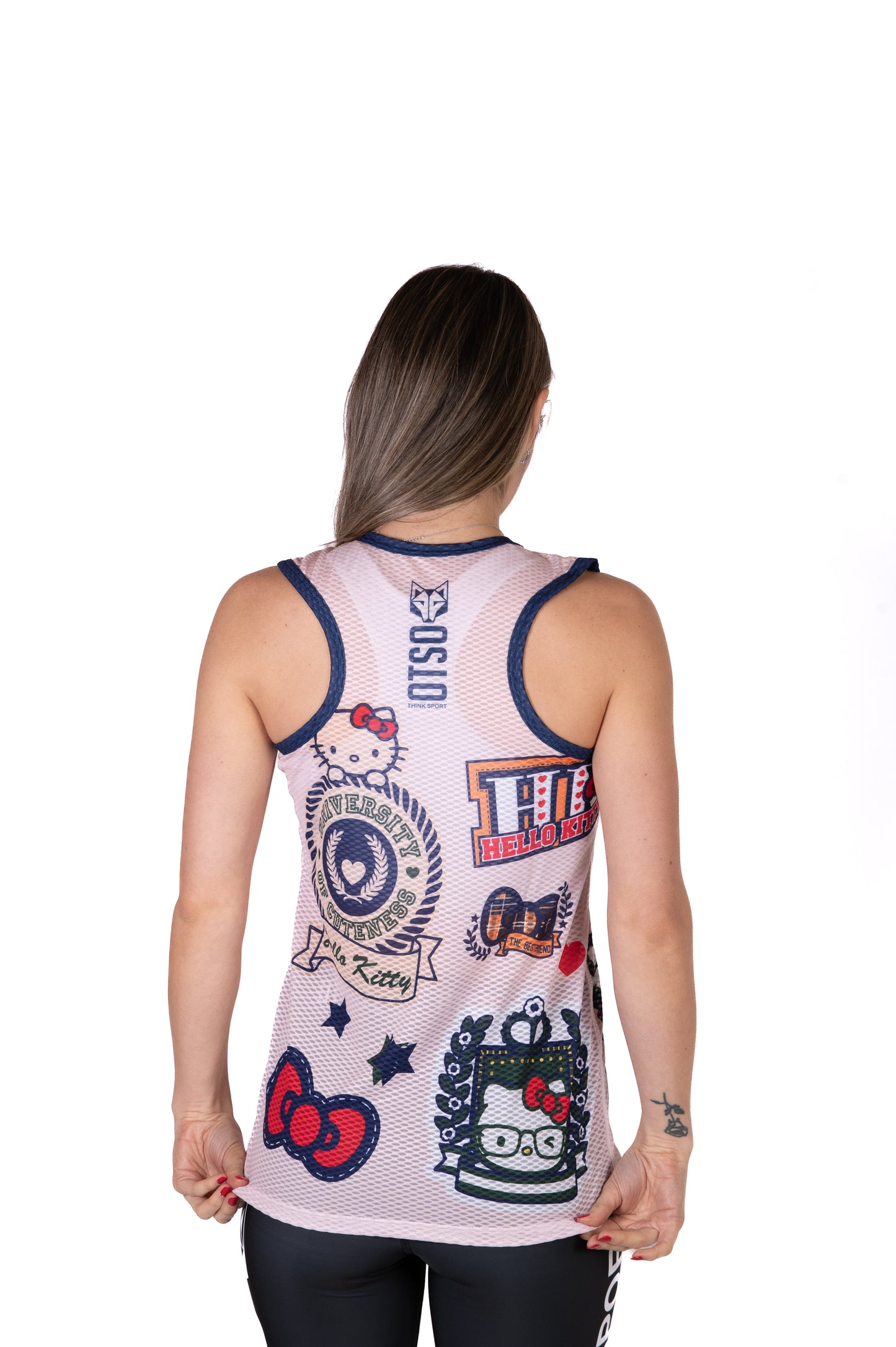 Sleeveless T-shirt for girls and women - Hello Kitty Cheerleading