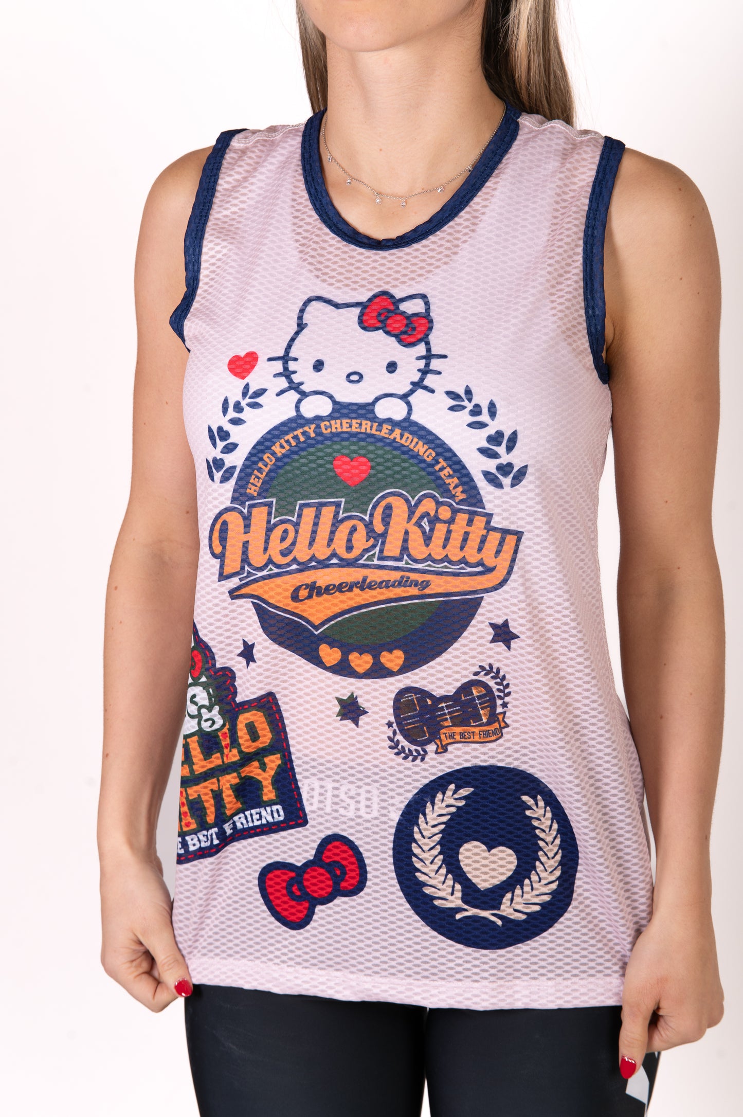 Sleeveless T-shirt for girls and women - Hello Kitty Cheerleading