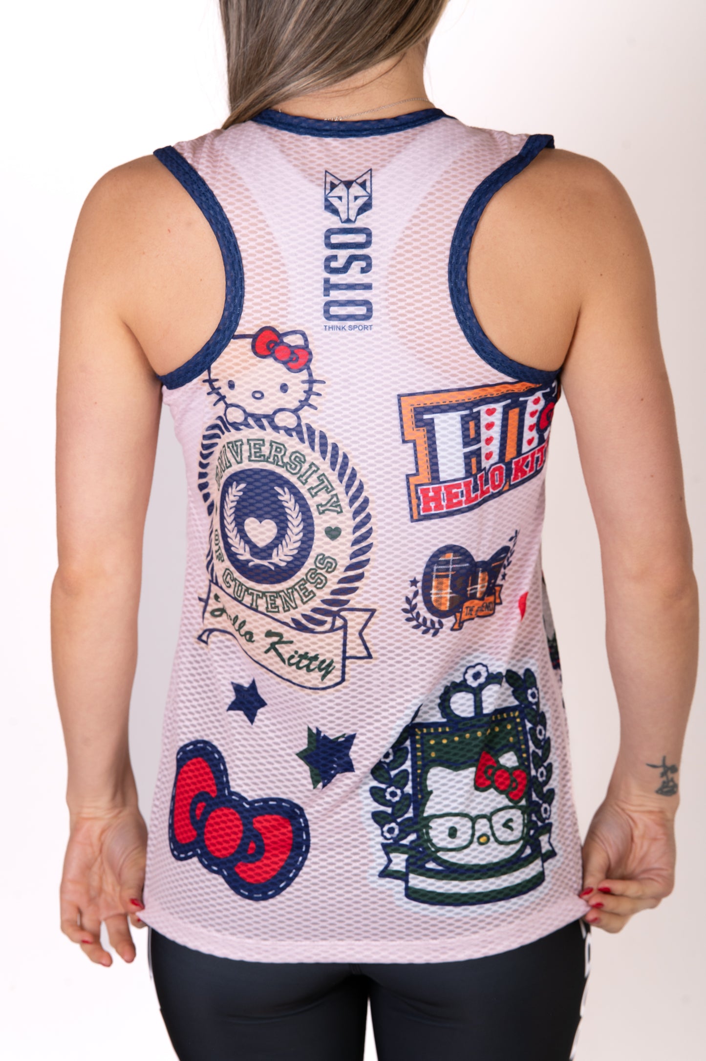 Sleeveless T-shirt for girls and women - Hello Kitty Cheerleading
