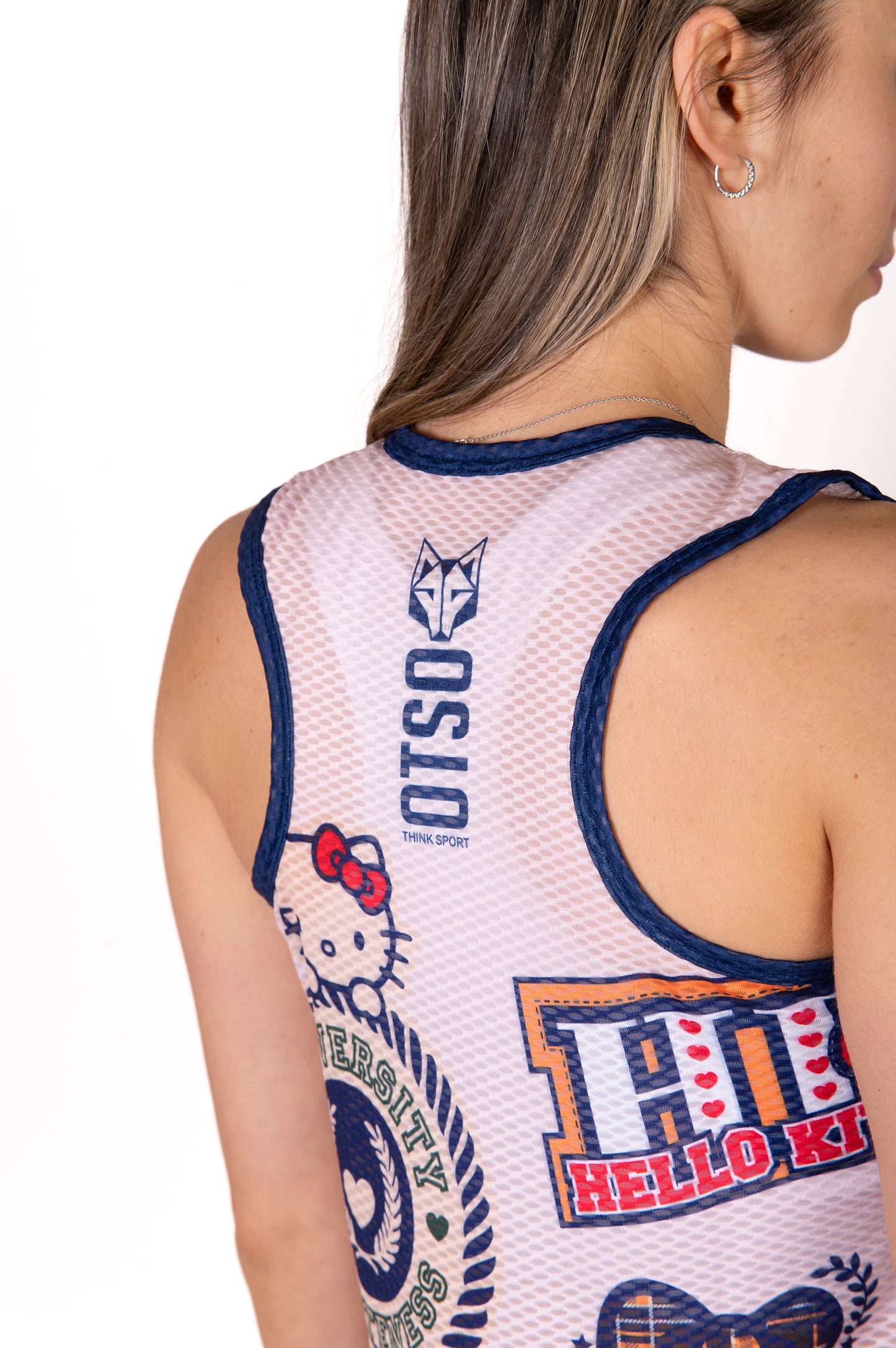 Sleeveless T-shirt for girls and women - Hello Kitty Cheerleading