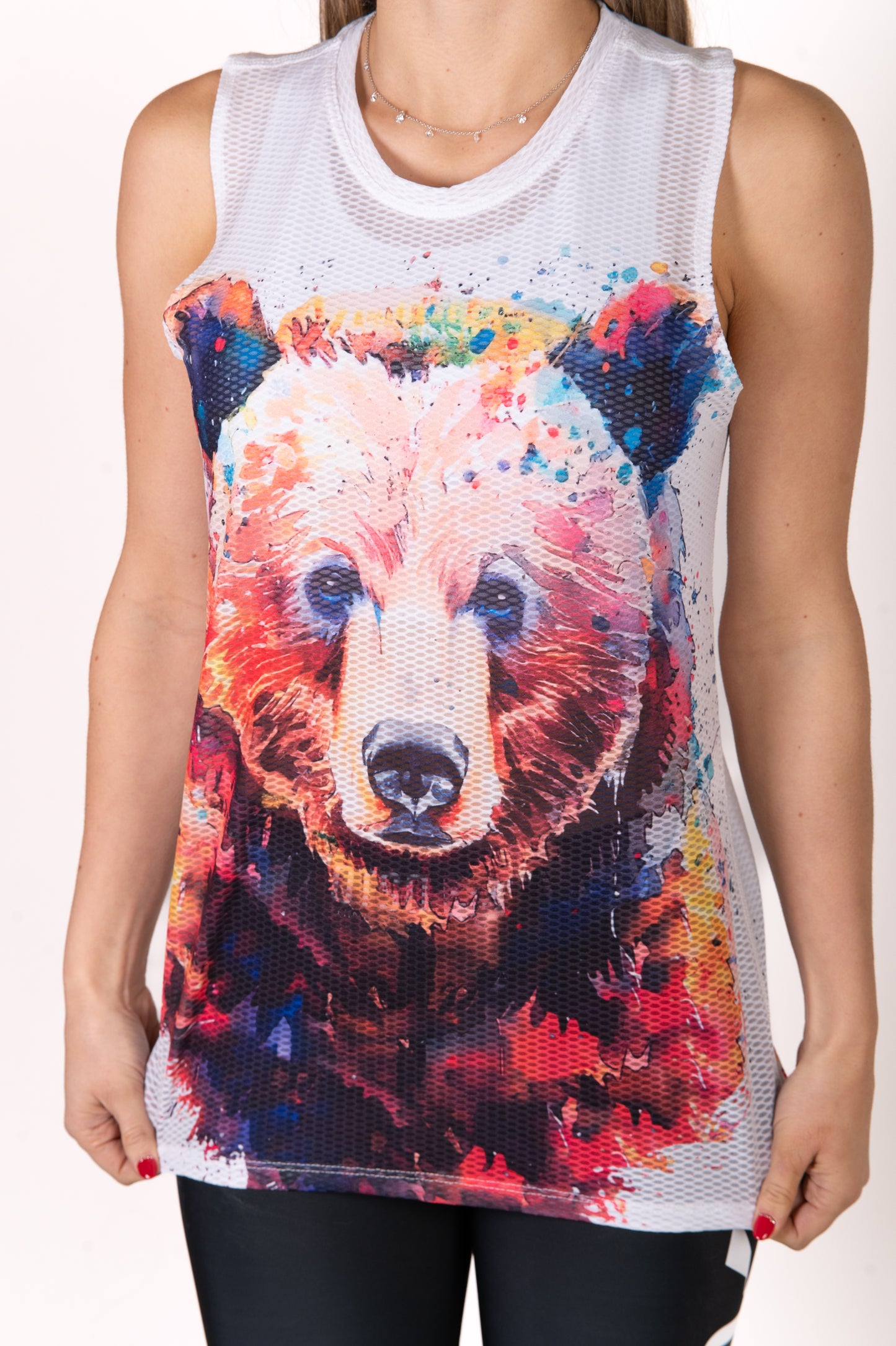 Women's sleeveless t-shirt - Be Wild Bear
