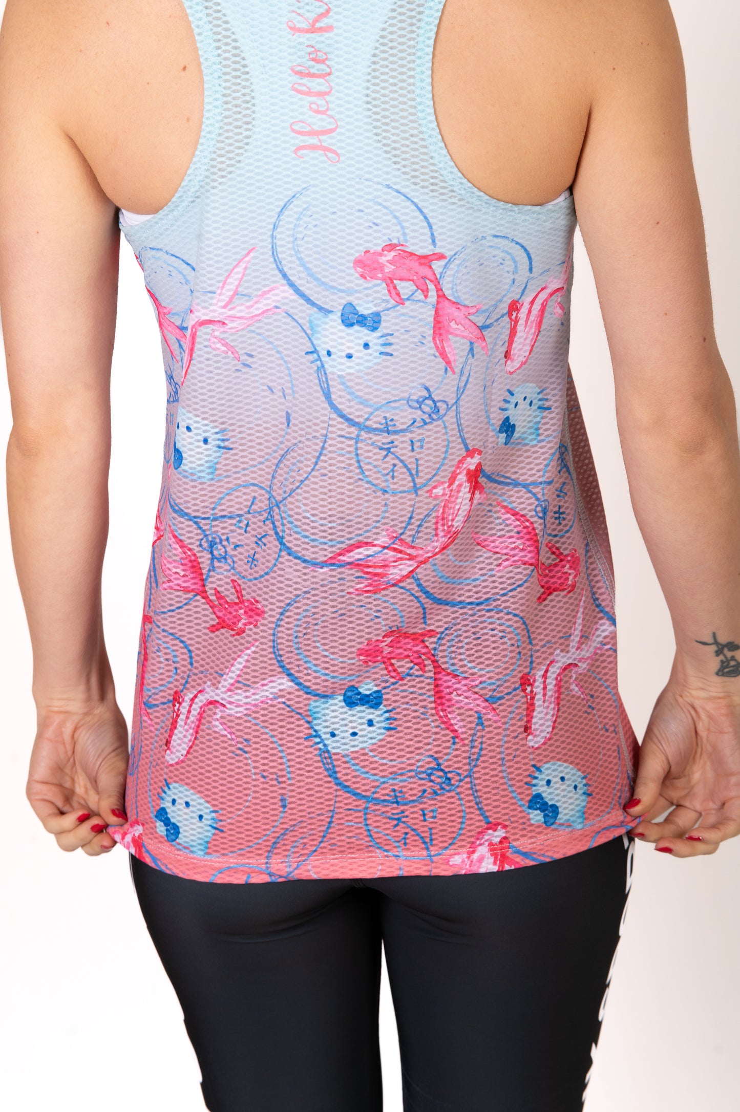 T-shirt senza maniche per bambina e donna - Hello Kitty Wave