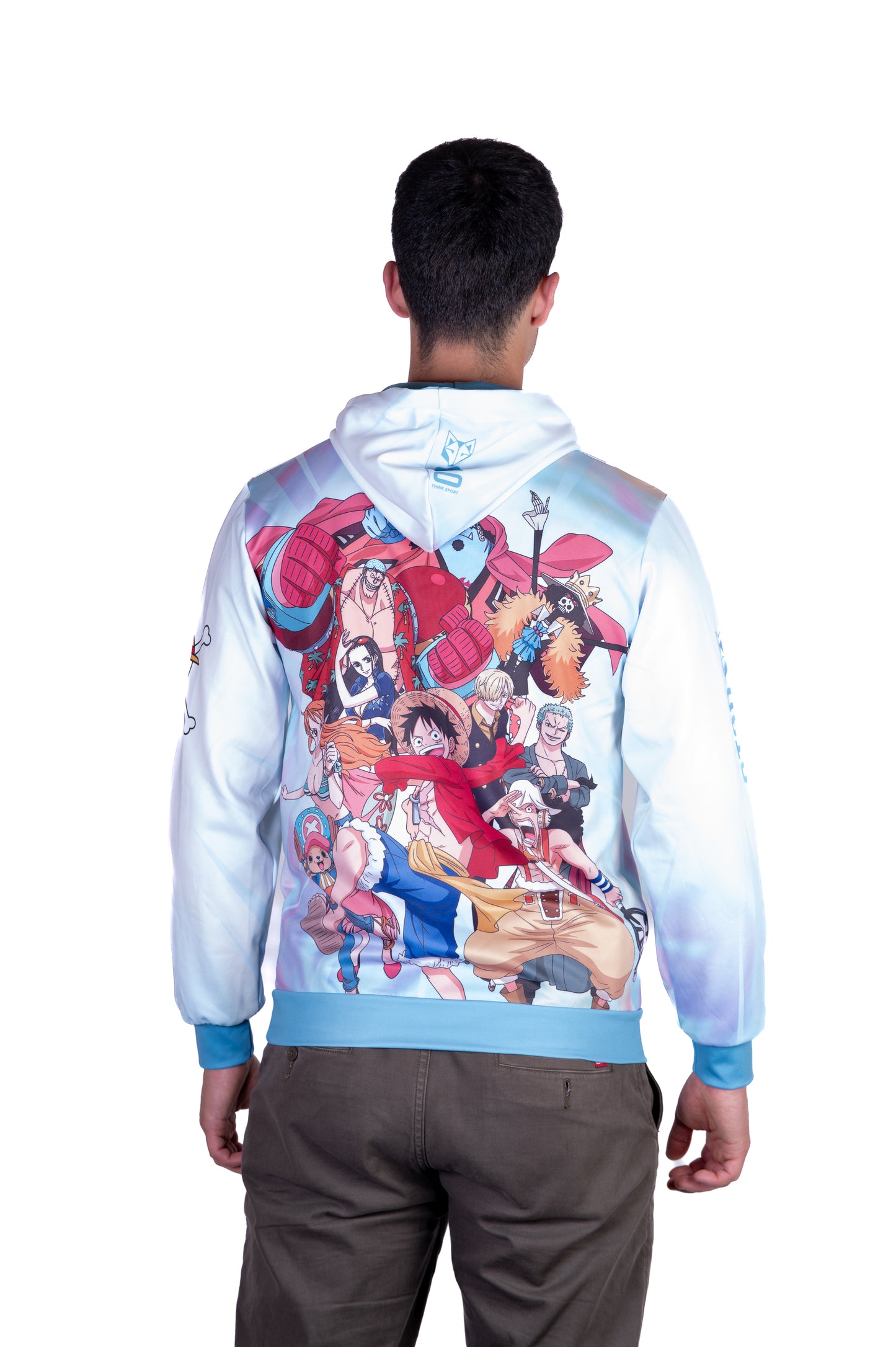 Sudadera - One piece fishman luffy and the crew green