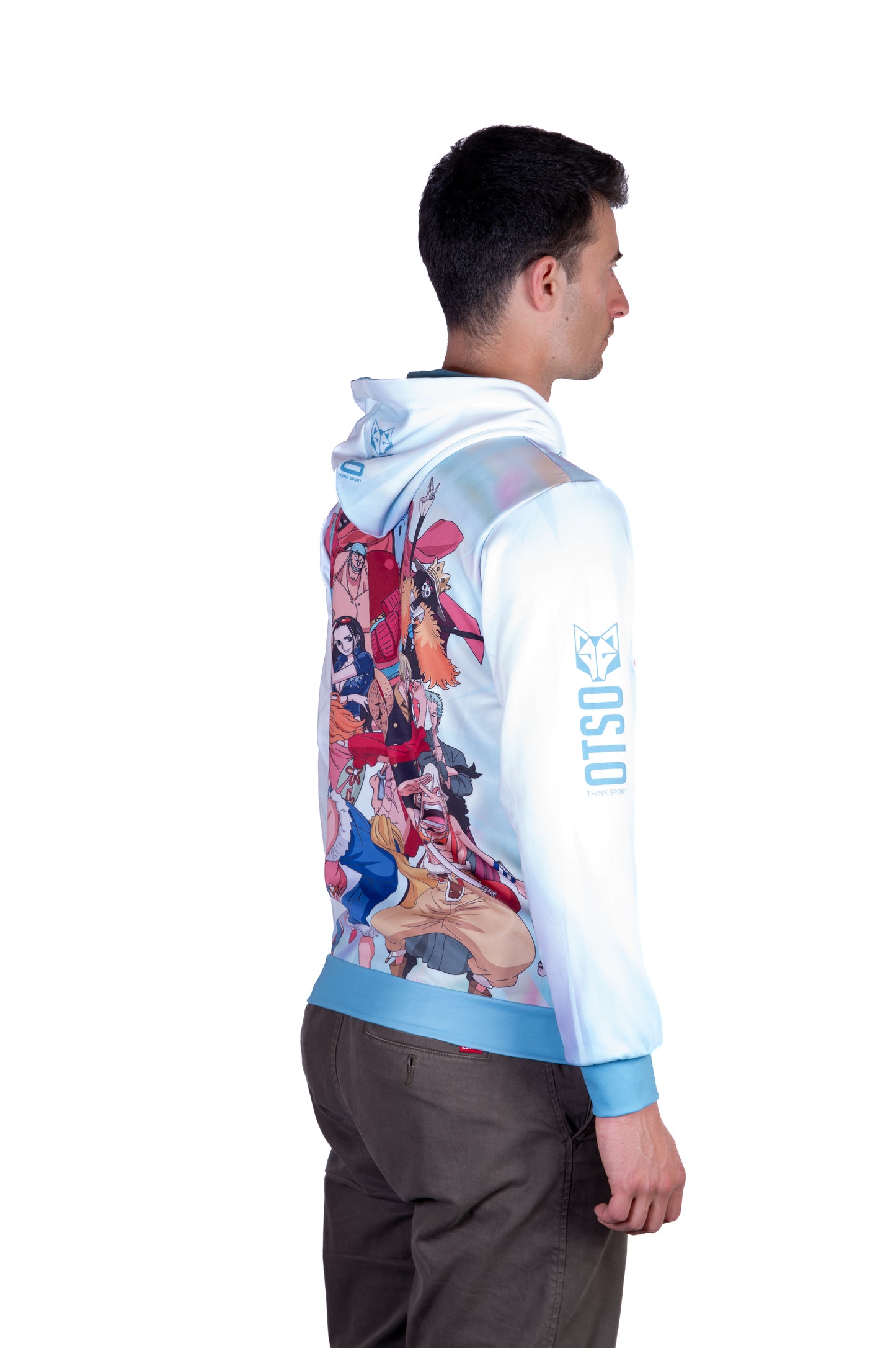 Sudadera - One piece fishman luffy and the crew green