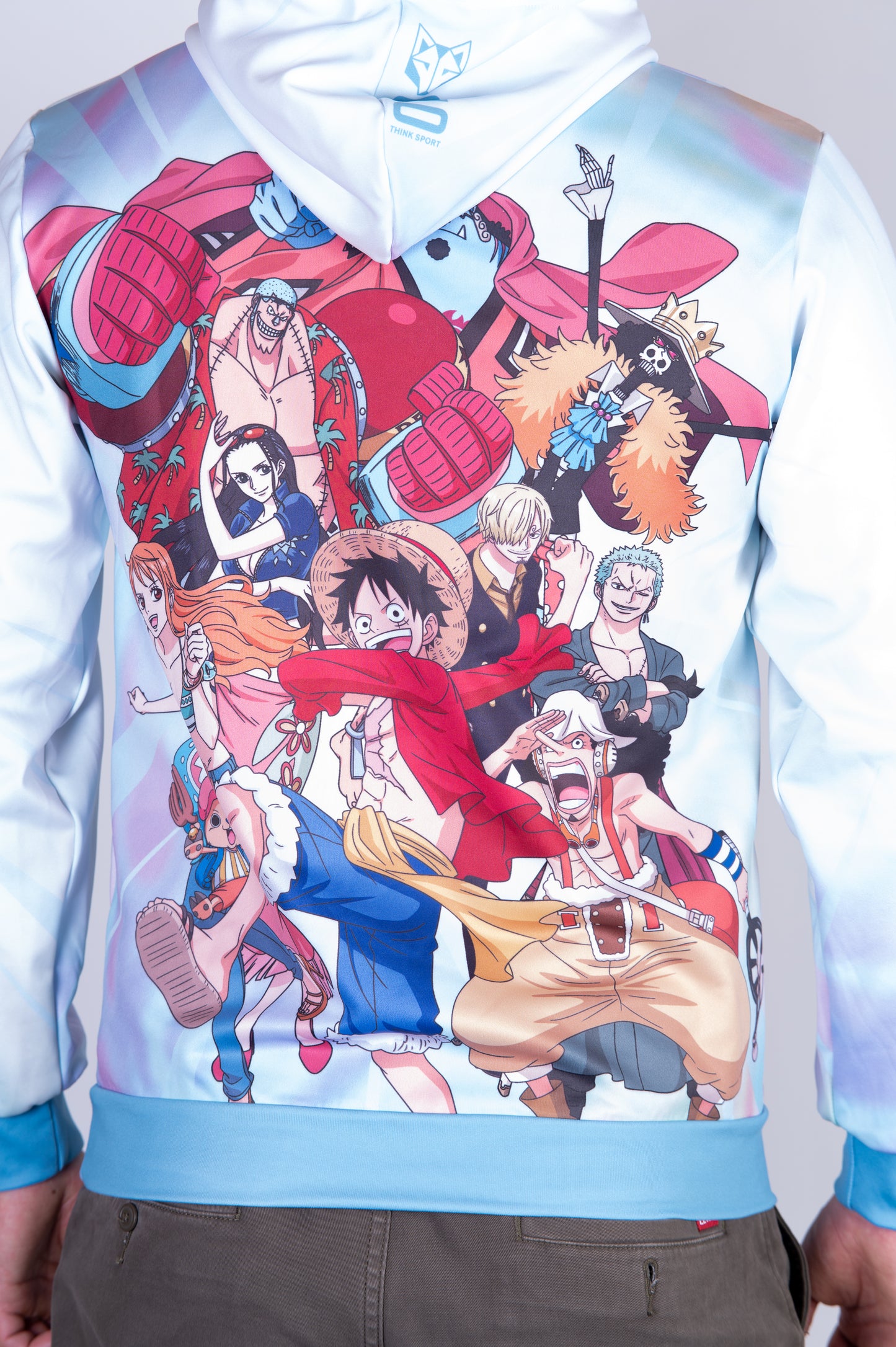 Sudadera - One piece fishman luffy and the crew green