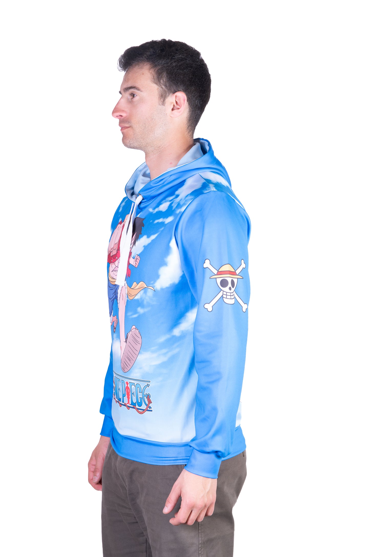 Sudadera - One piece fishman luffy and the crew blue