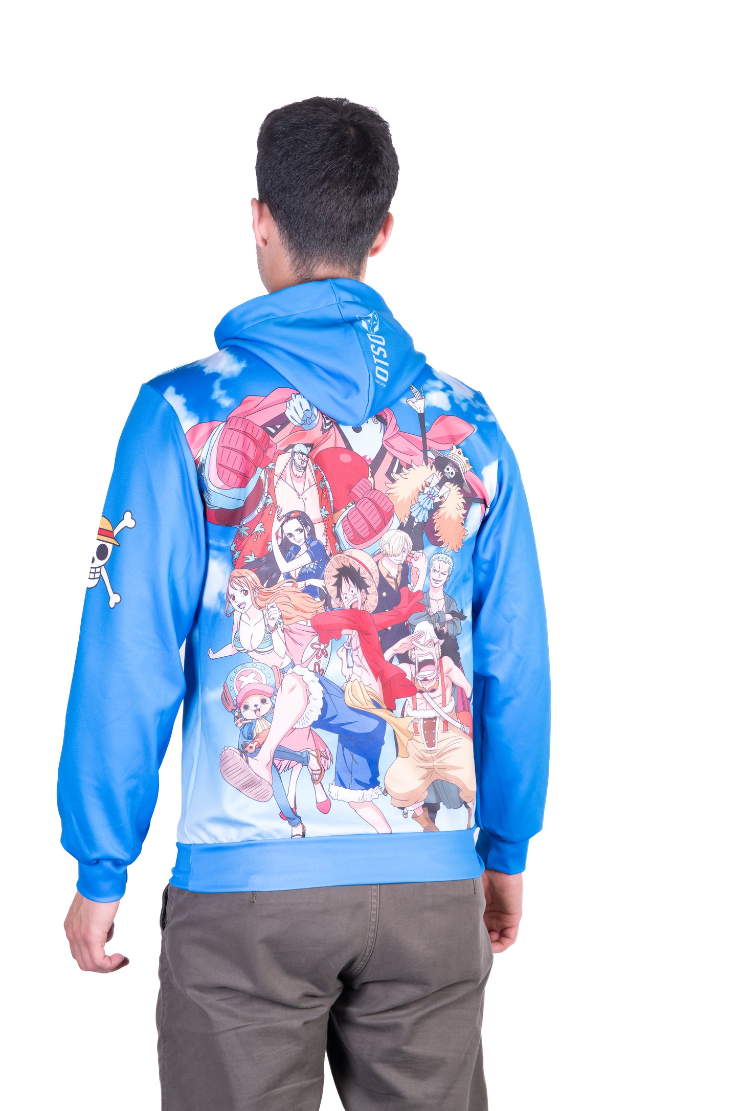 Sudadera - One piece fishman luffy and the crew blue
