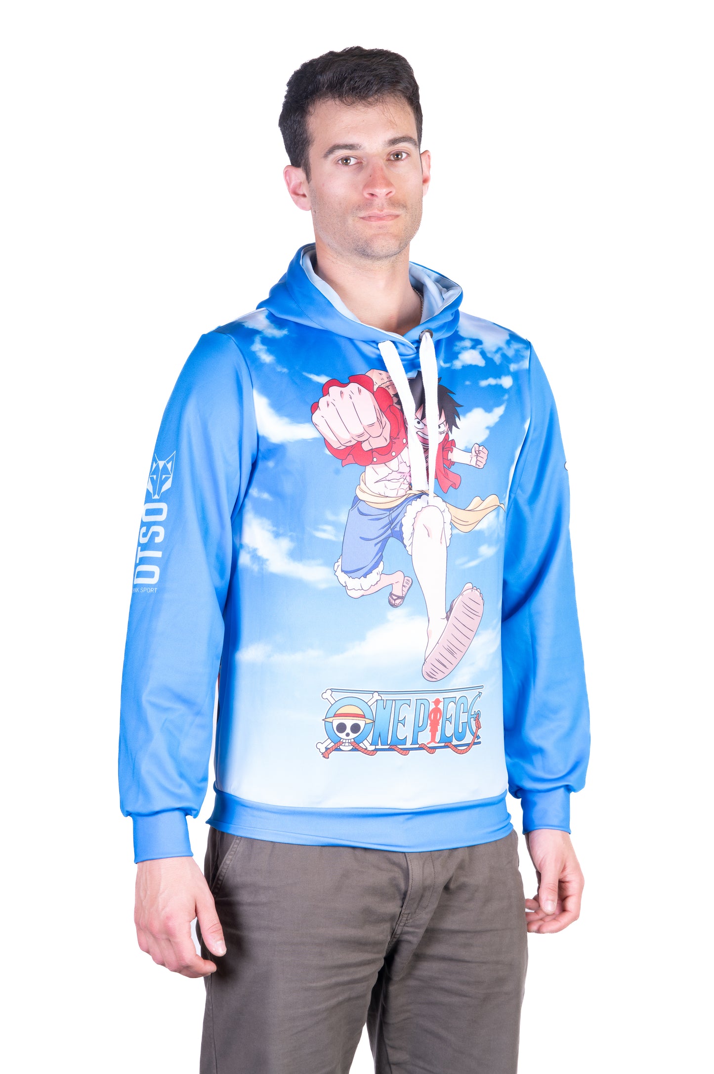 Sudadera - One piece fishman luffy and the crew blue