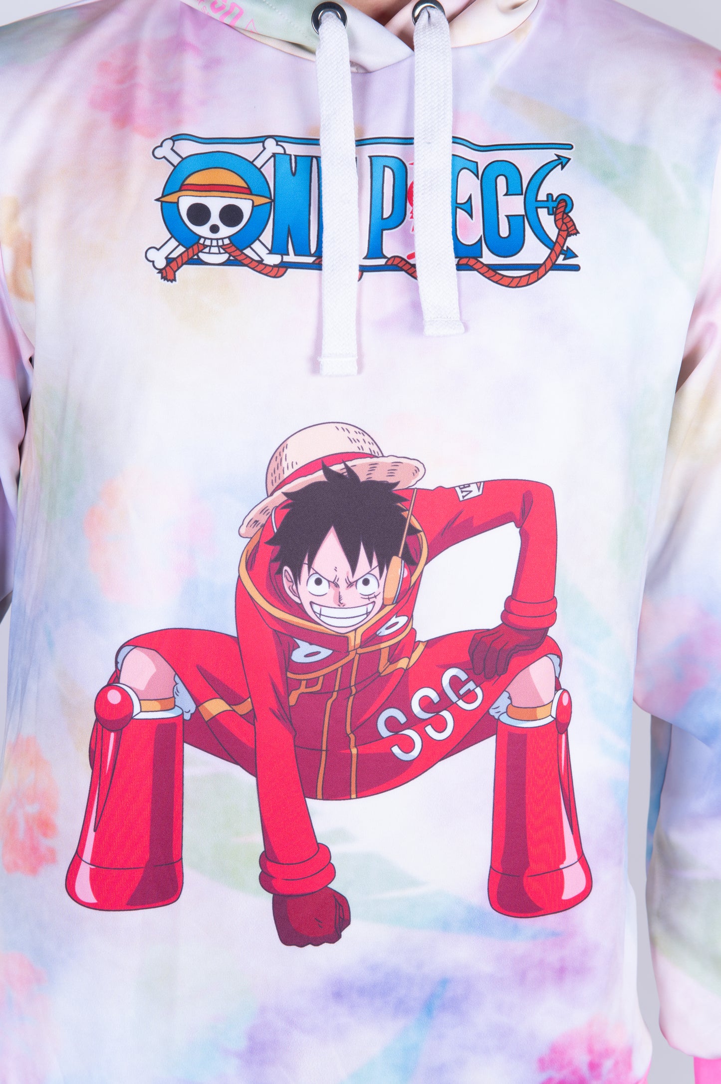 Sudadera - One piece egghead luffy and the crew pink