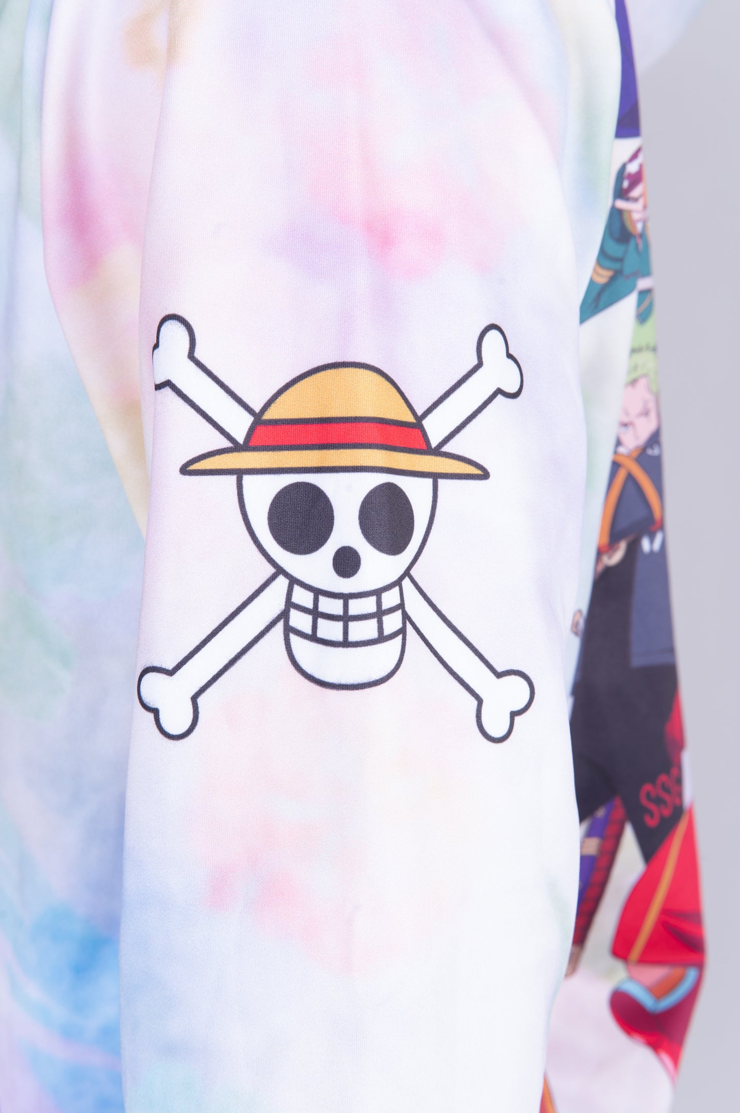 Sudadera - One piece egghead luffy and the crew pink