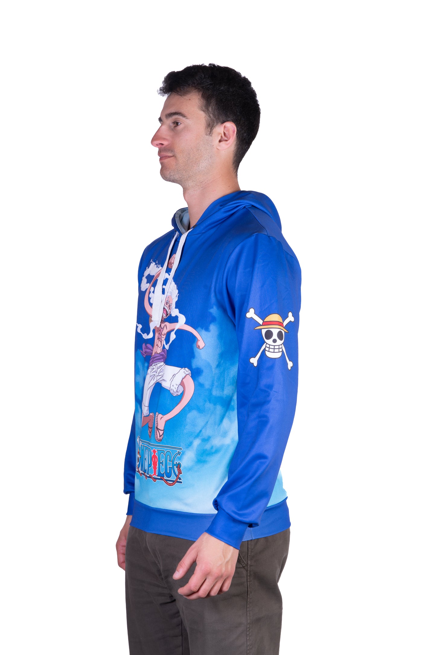 Sudadera - One piece egghead luffy and the crew blue