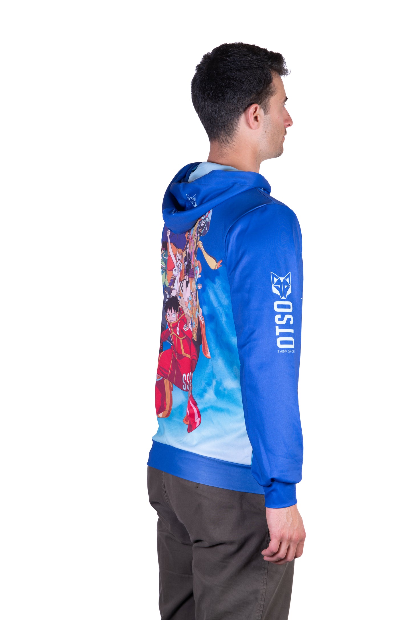 Sudadera - One piece egghead luffy and the crew blue