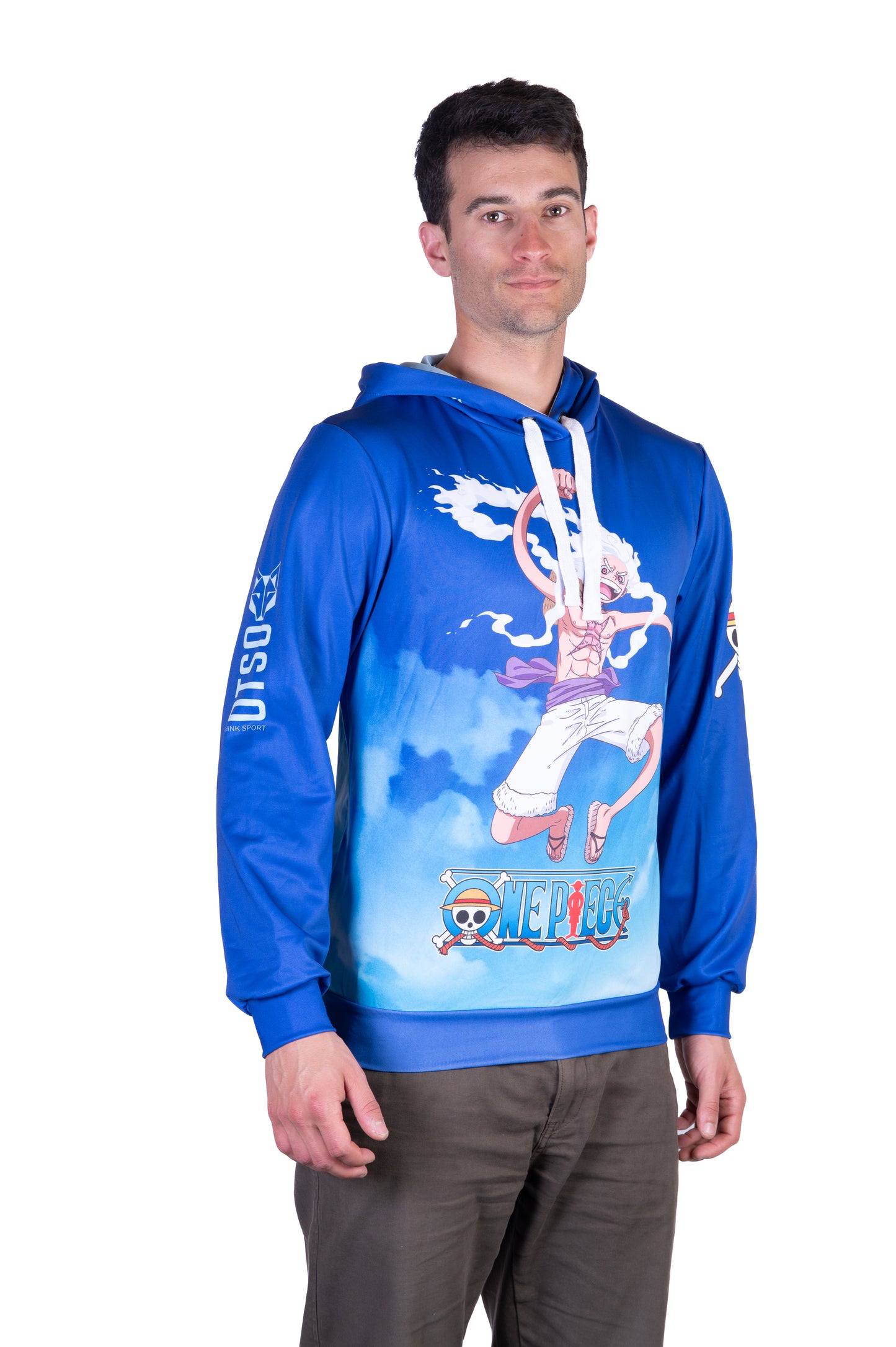 Sudadera - One piece egghead luffy and the crew blue