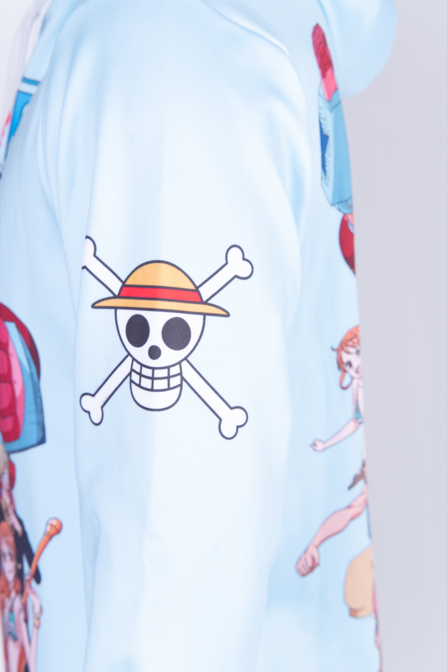 Sudadera - One piece fishman straw hat crew turquoise