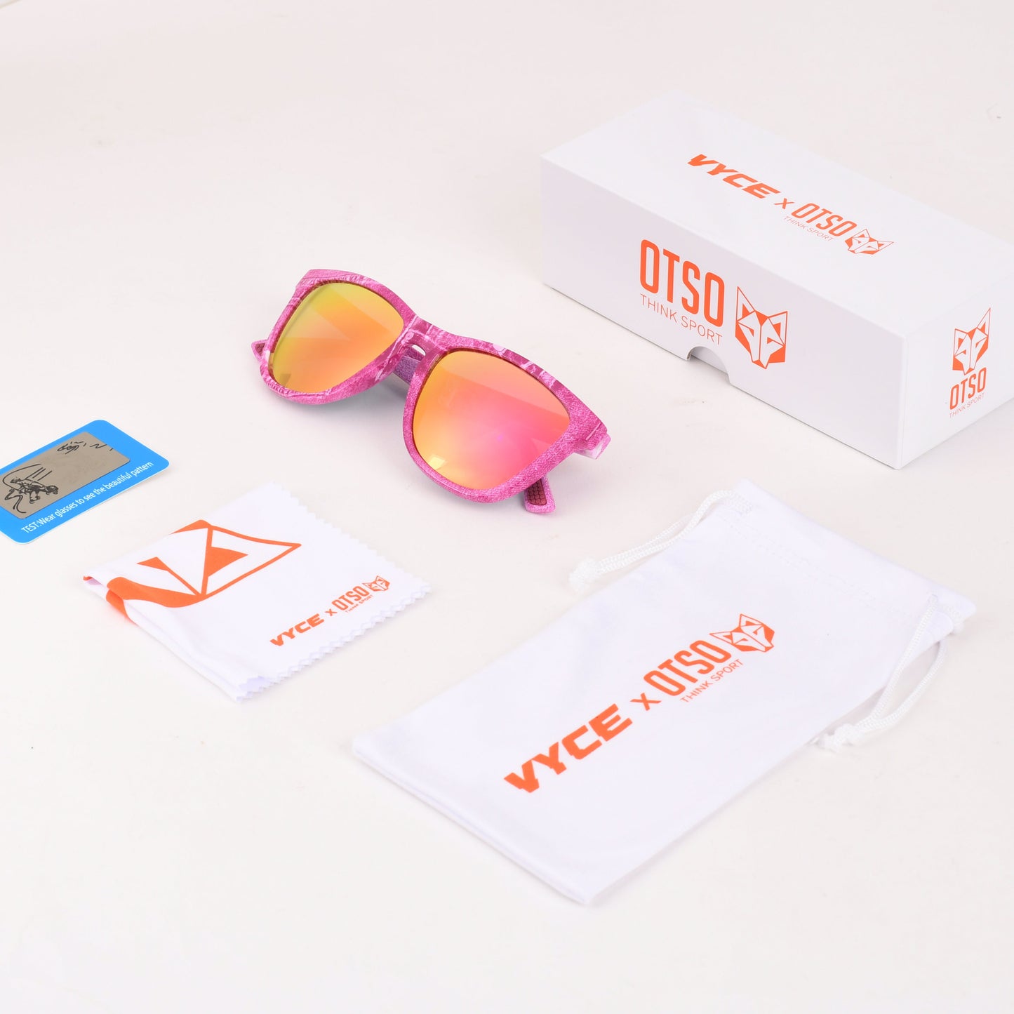 OTSO Sunglasses - Pink Jeans
