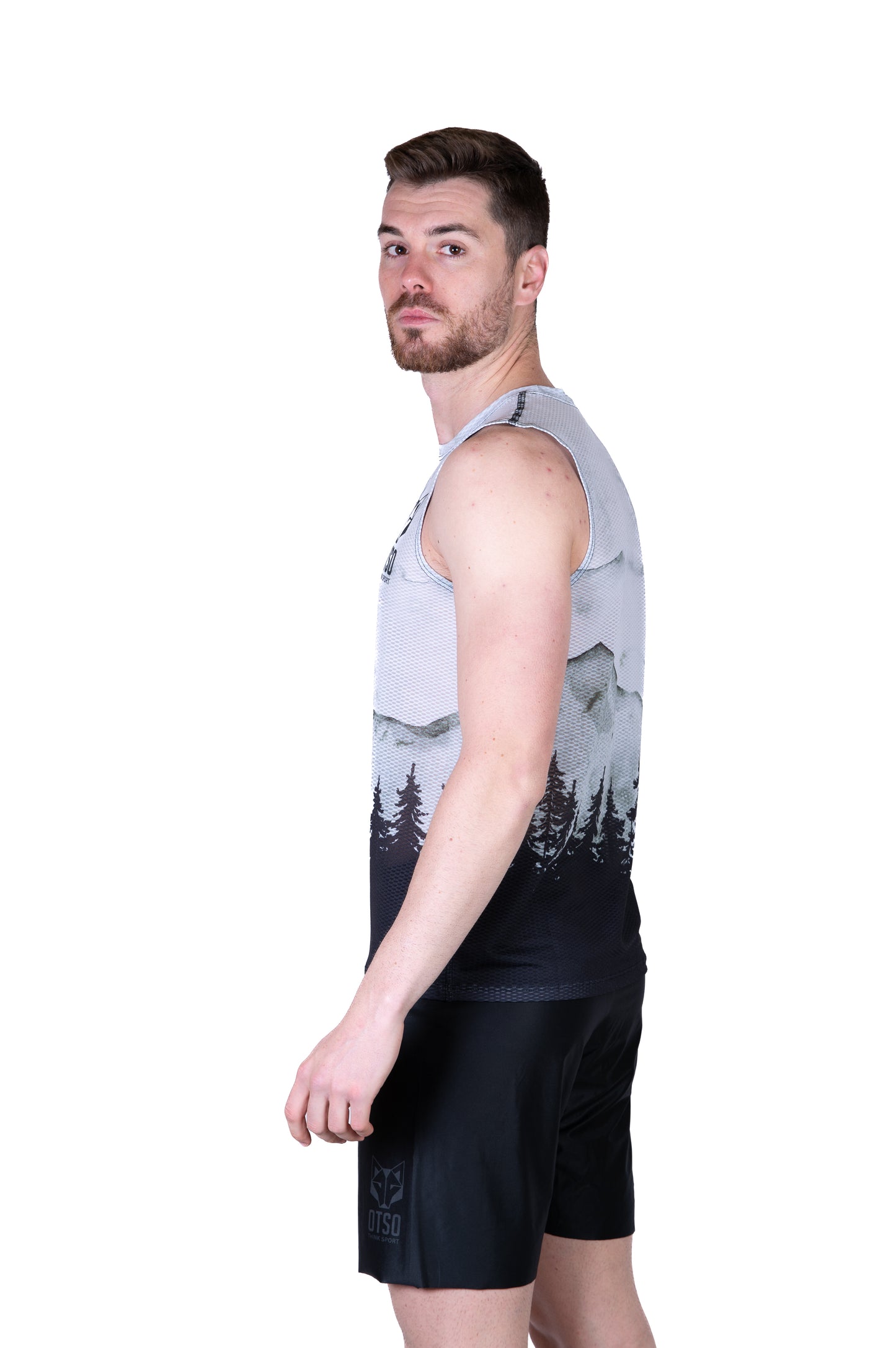 Camiseta sem mangas homem - Floresta Verde