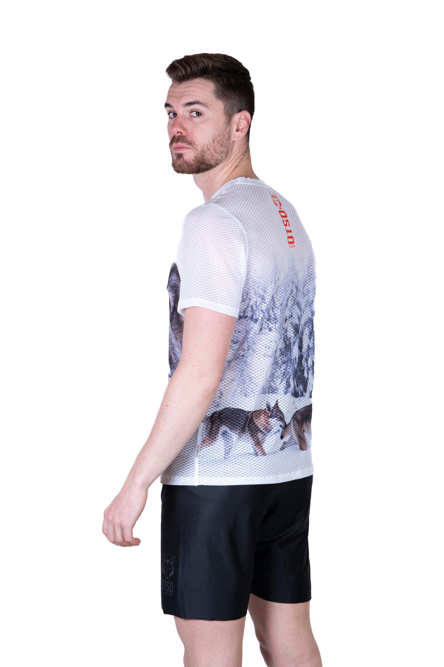 Short sleeve t-shirt for men - Wolf