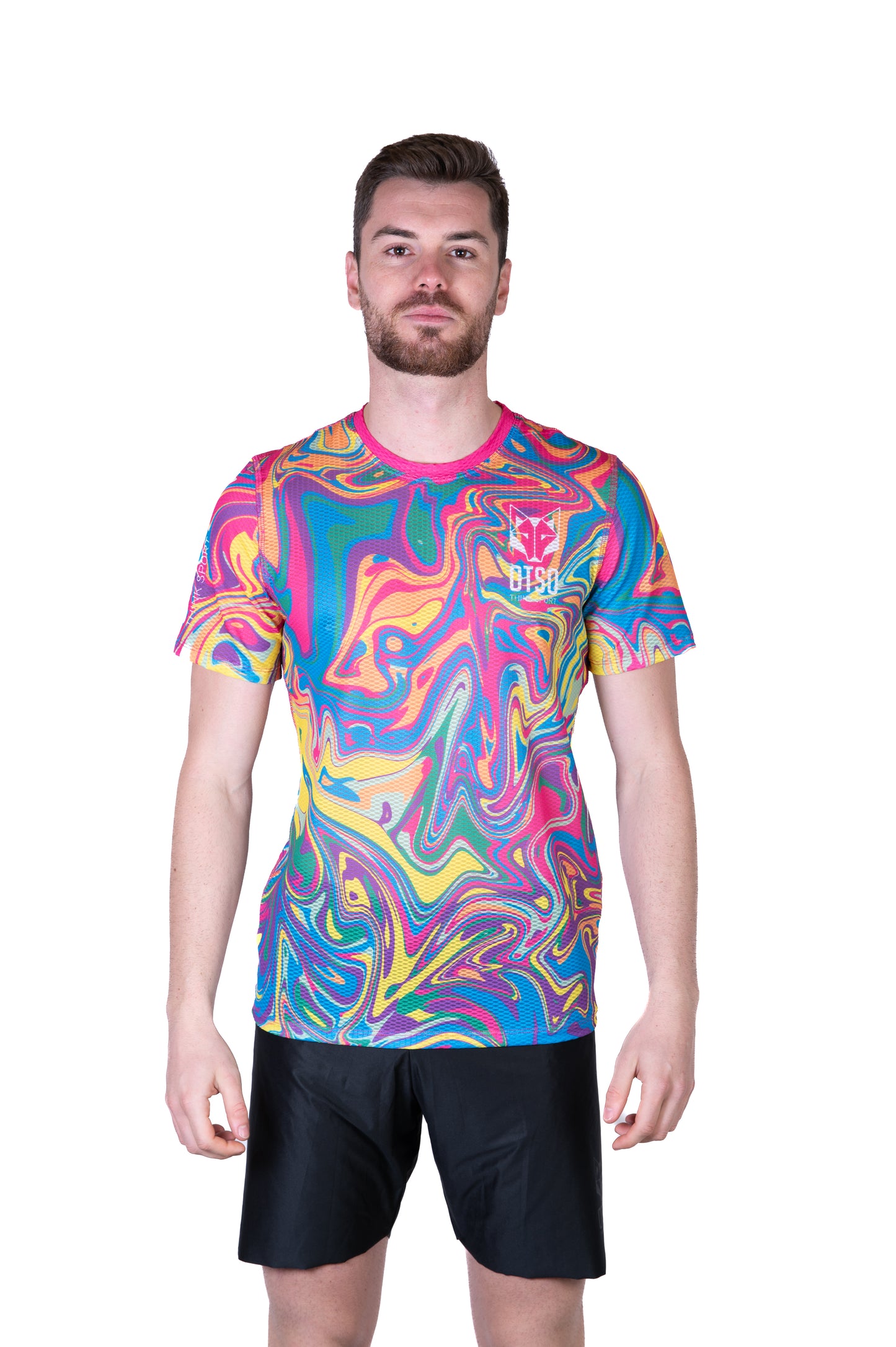 T-shirt de manga curta para homem - Psychedelic