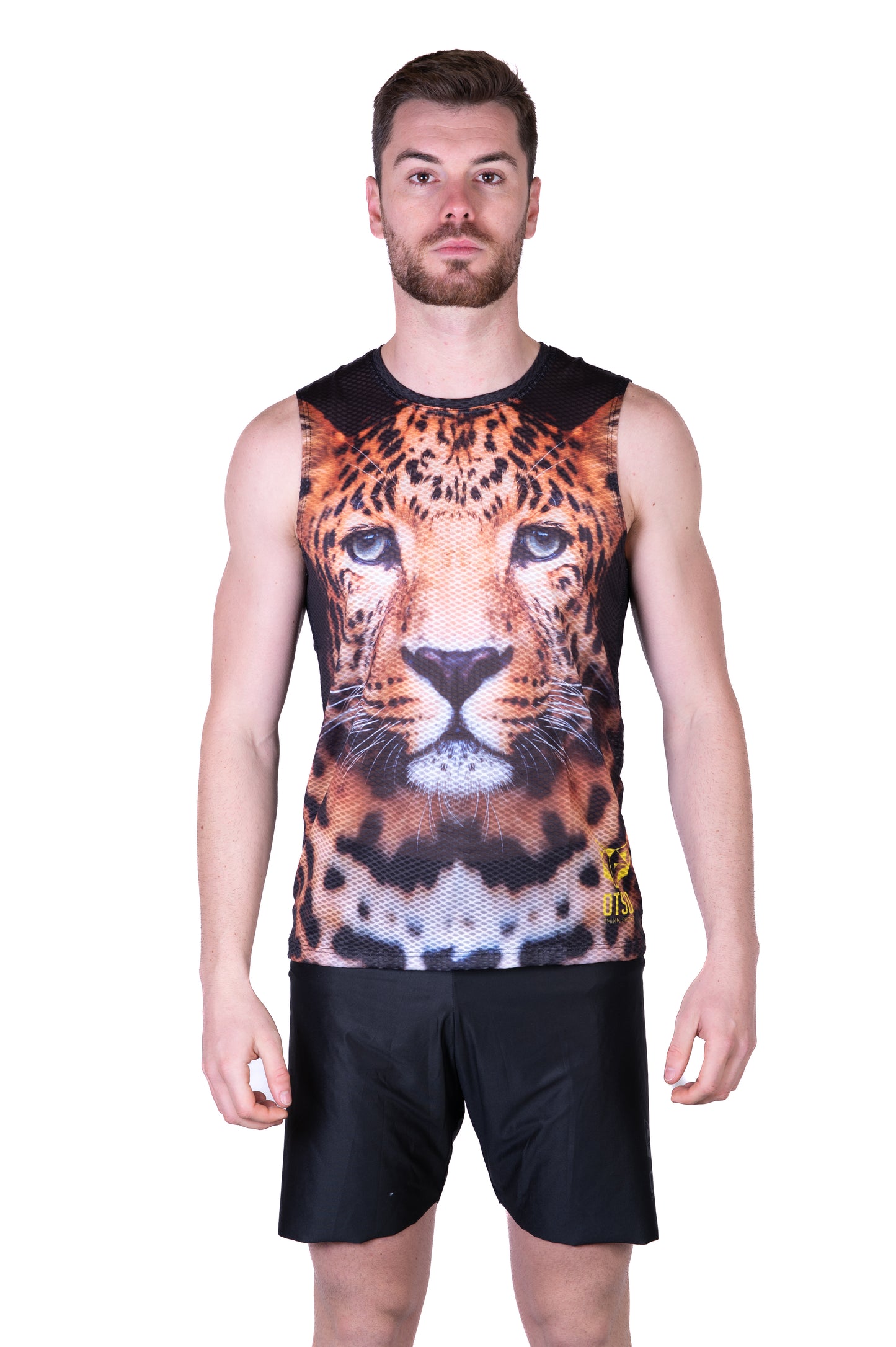 Maglietta senza maniche uomo - Leopardo