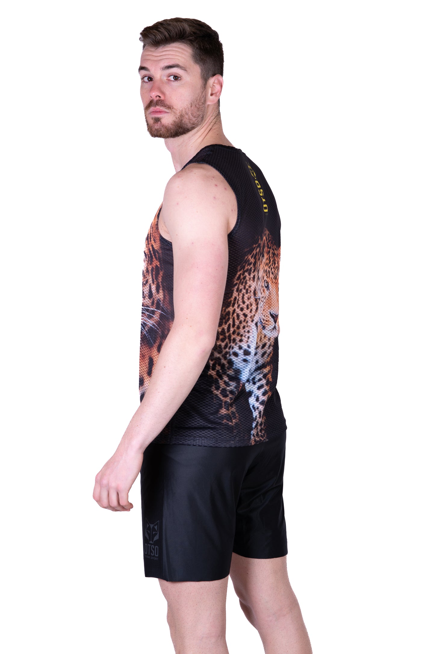 Maglietta senza maniche uomo - Leopardo